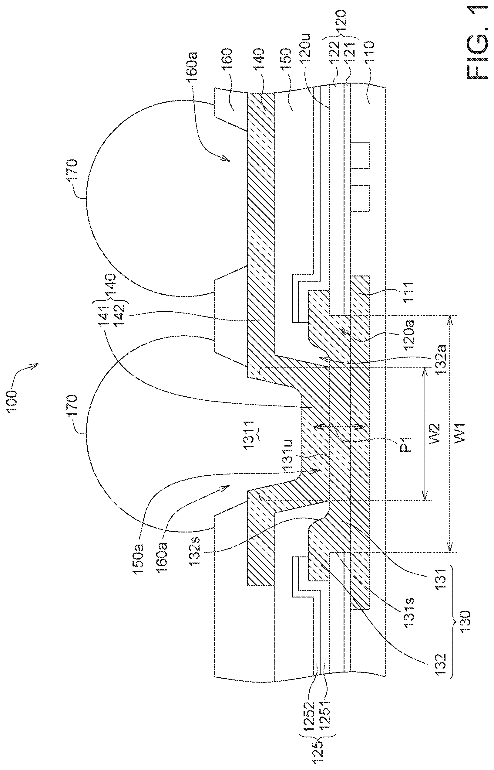 Patent US12107059 — Semiconductor package and manufacturing method thereof — Figure 1