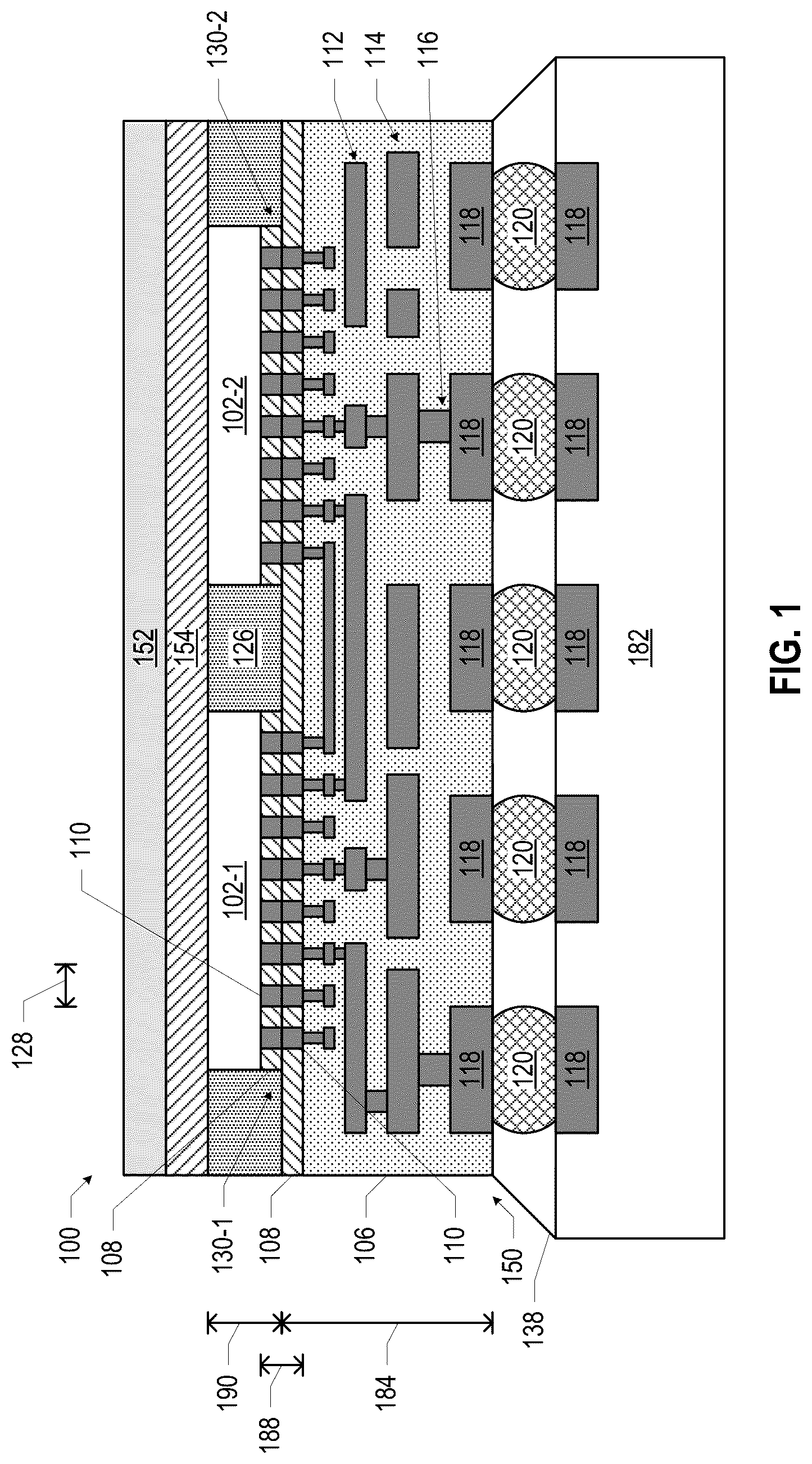 Patent US12107060 — Microelectronic assemblies with inductors in direct bonding regions — Figure 1