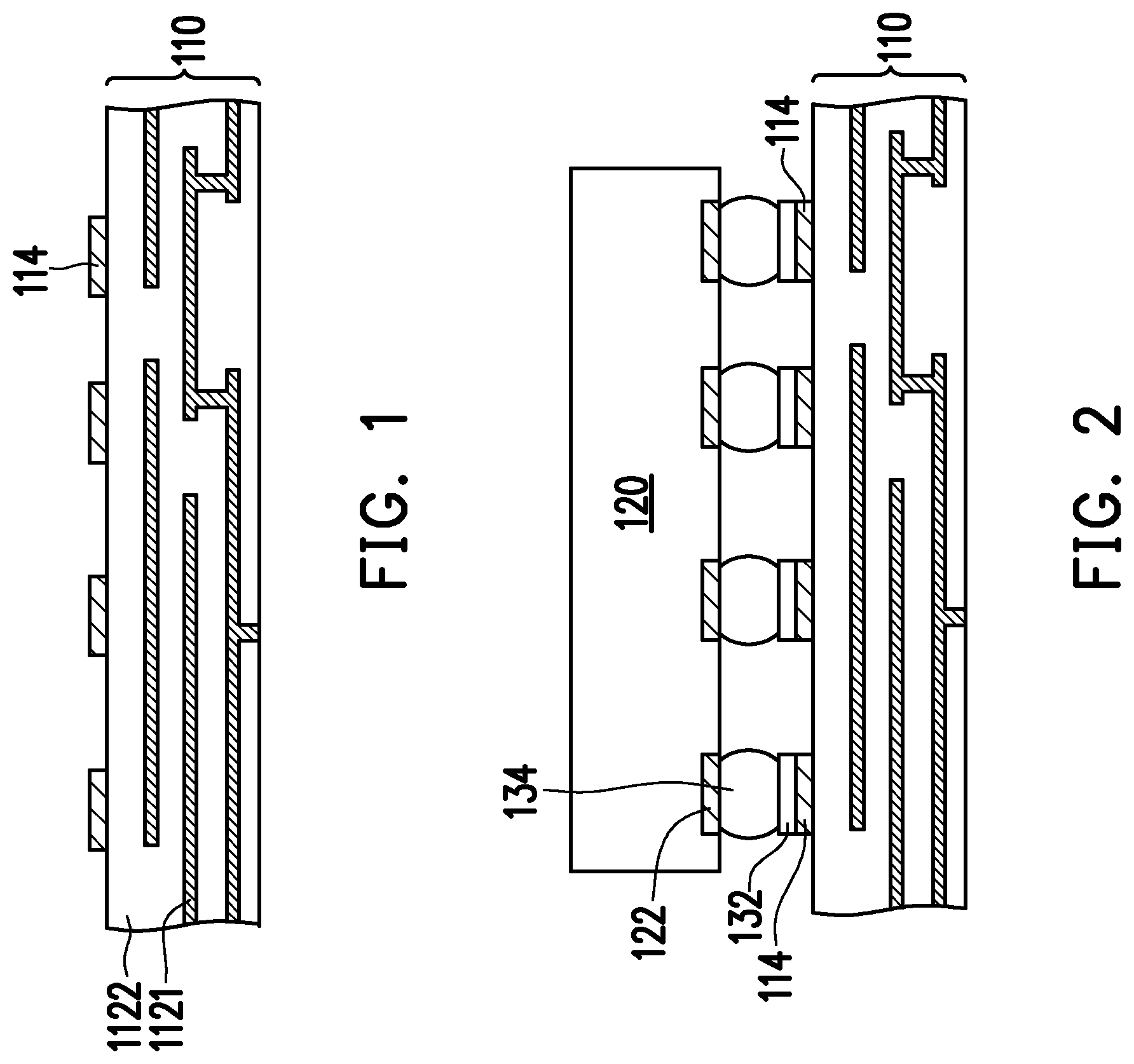 Patent US12107064 — Semiconductor package and manufacturing method thereof — Figure 1