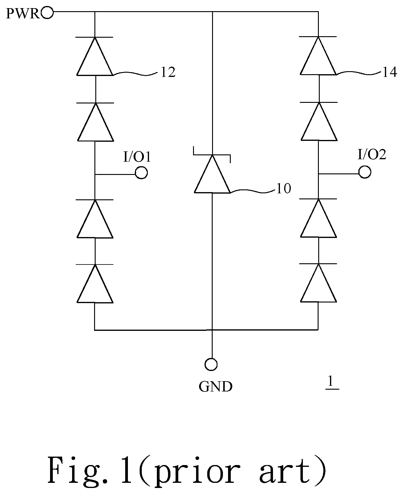Patent US12107084 Figure 1 – Multi-channel transient voltage suppression device