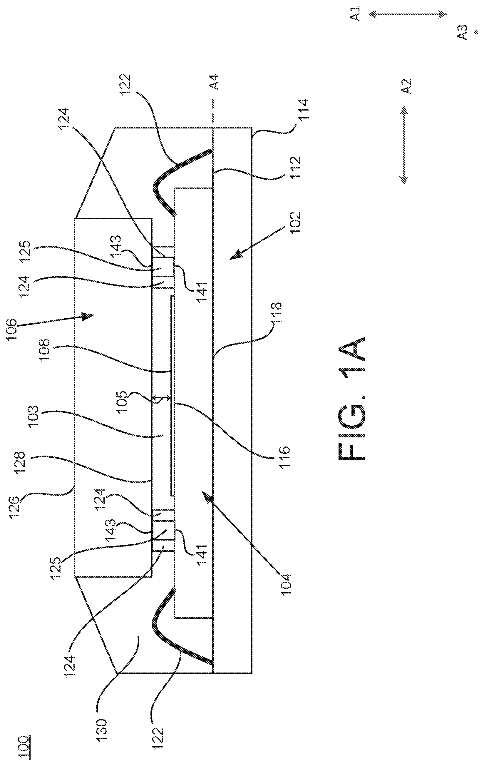 Patent US12107105 — Method for defining a gap height within an image sensor package — Figure 1