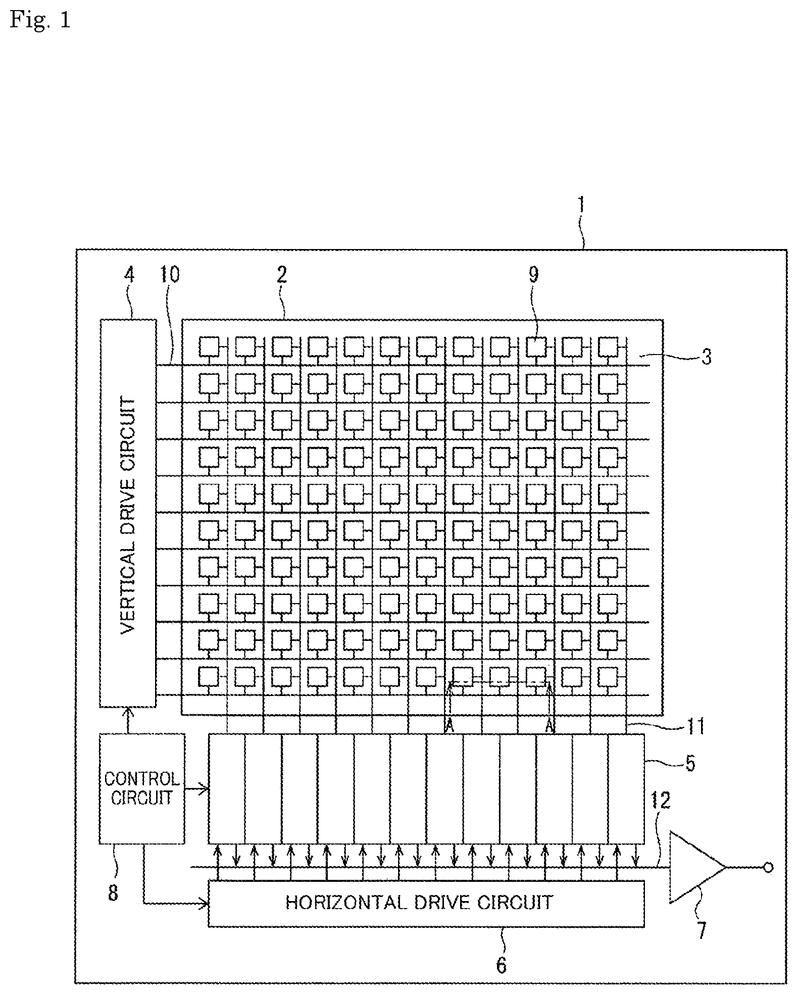 Patent US12107112 — Solid-state imaging device and electronic apparatus — Figure 1