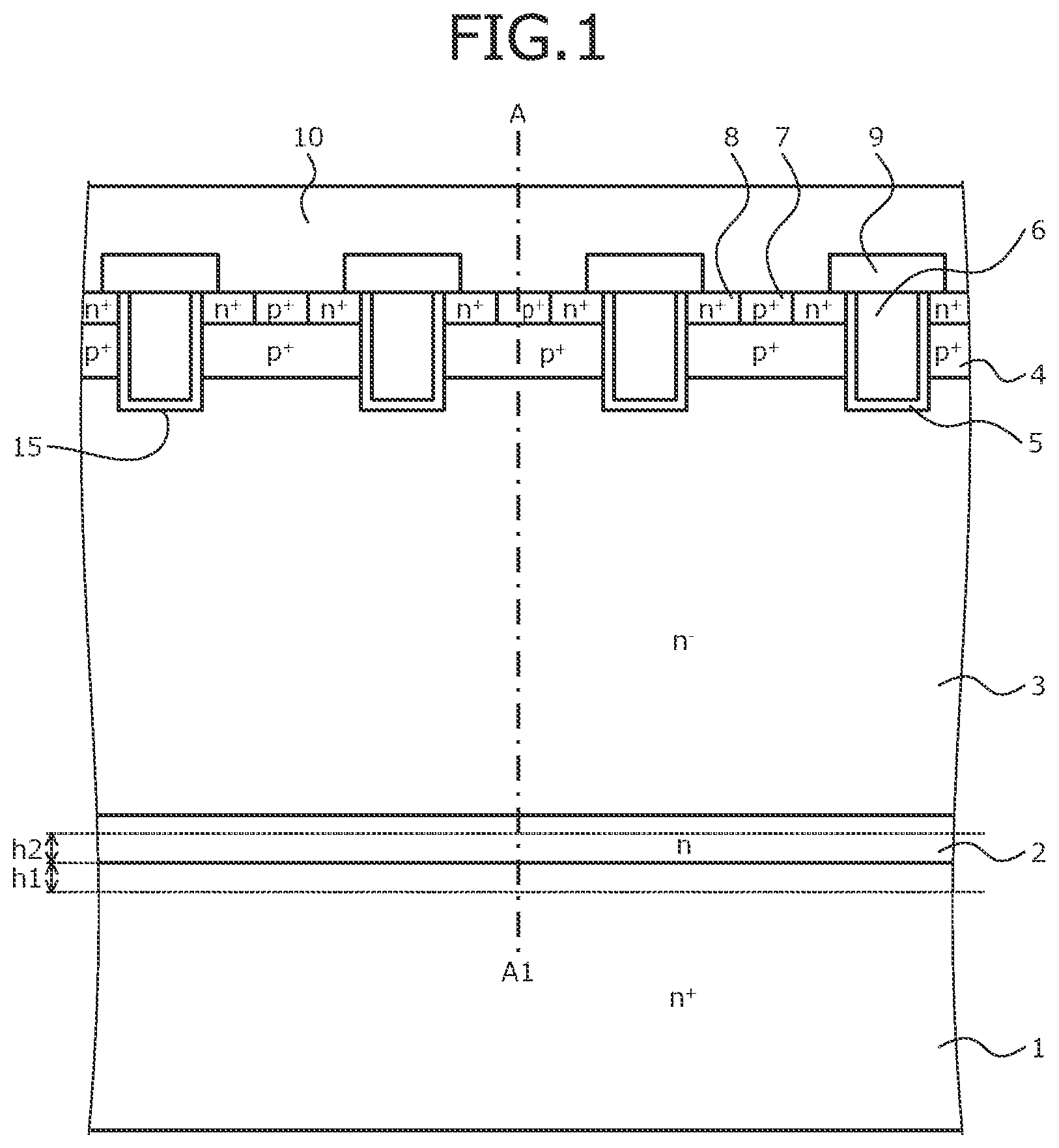 Patent US12107123 — Silicon carbide semiconductor device — Figure 1