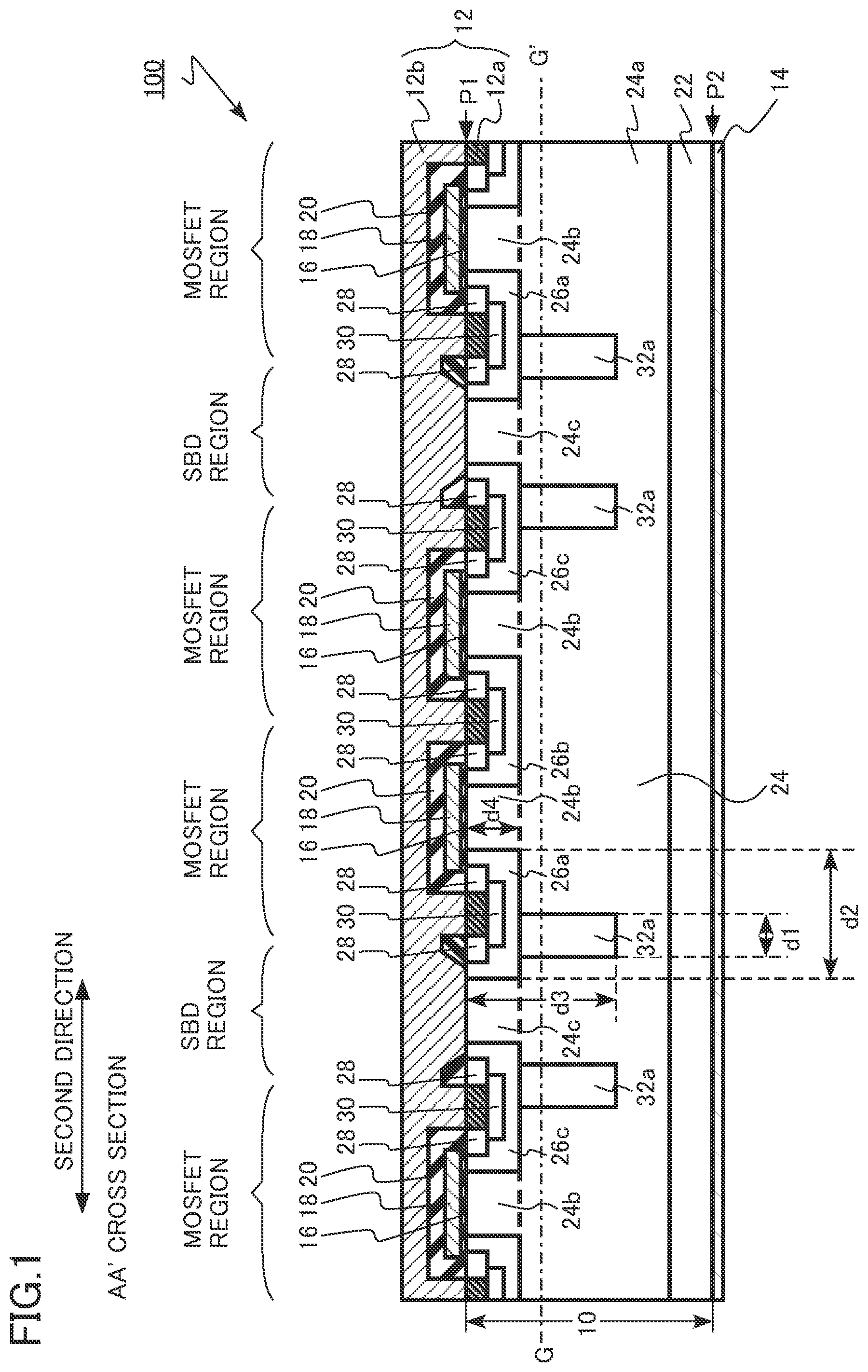 Patent US12107127 — Semiconductor device — Figure 1