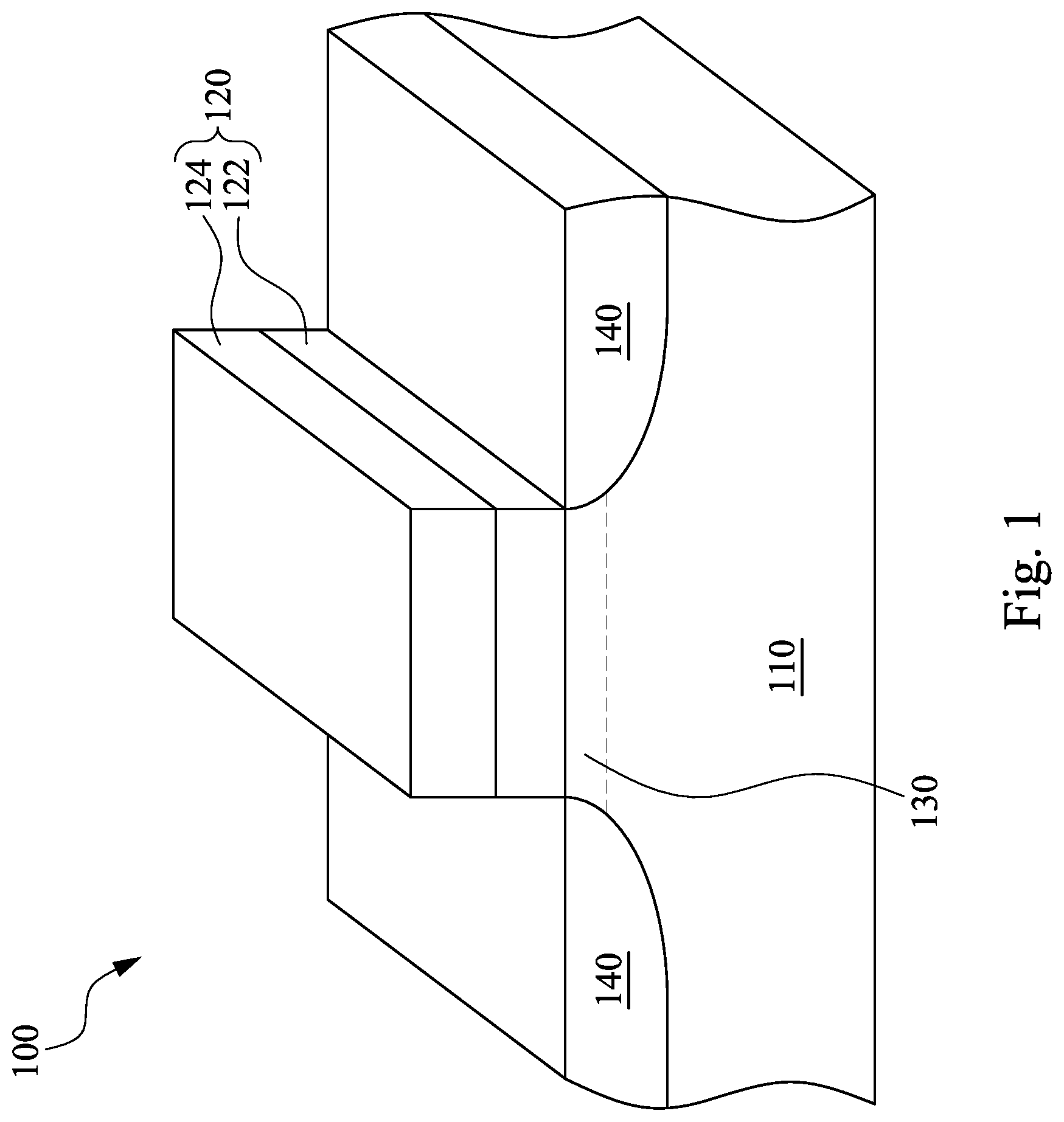 Patent US12107134 — Semiconductor device and fabrication method thereof — Figure 1