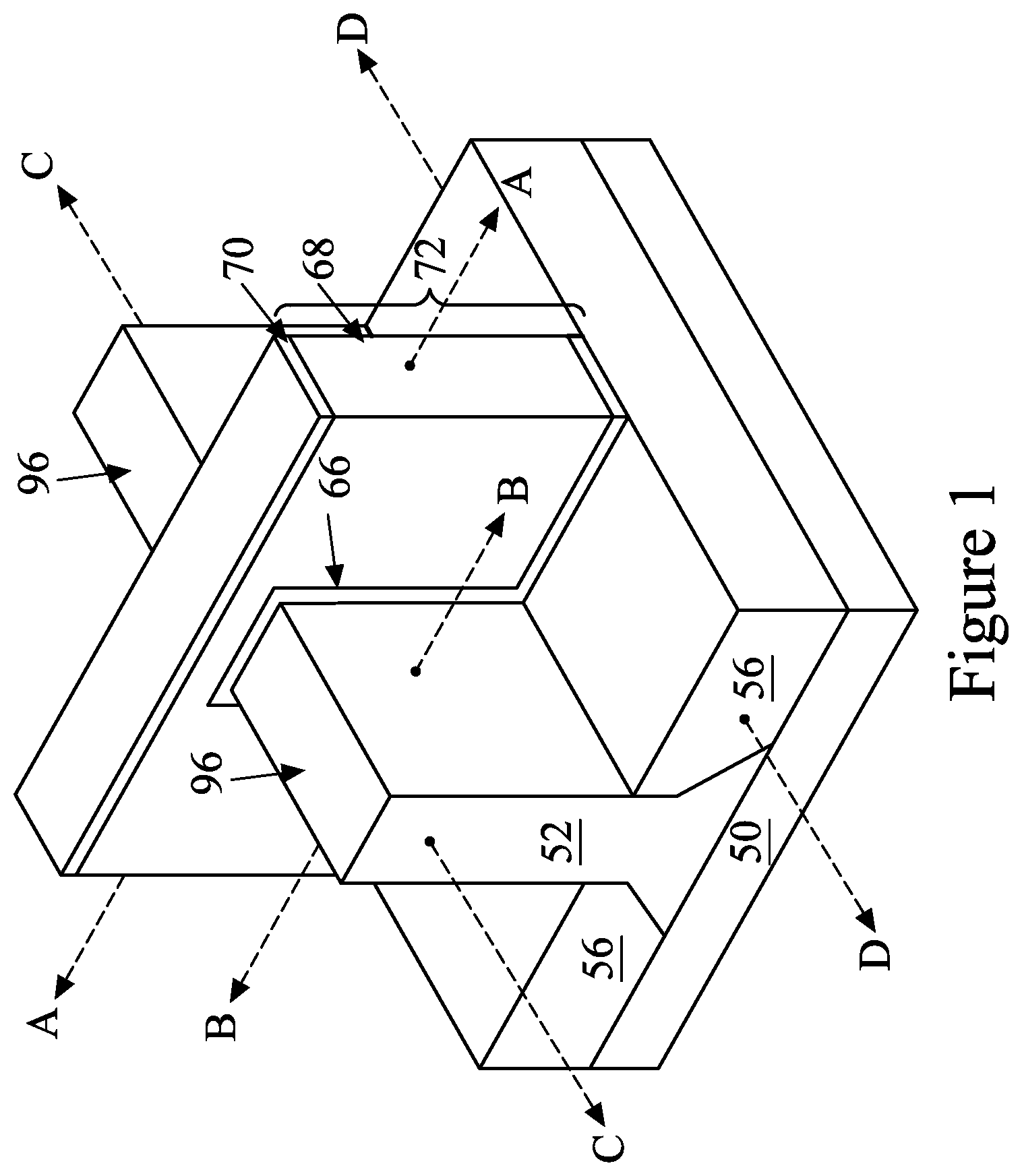 Patent US12107149 Figure 1 – Air spacer and method of forming same
