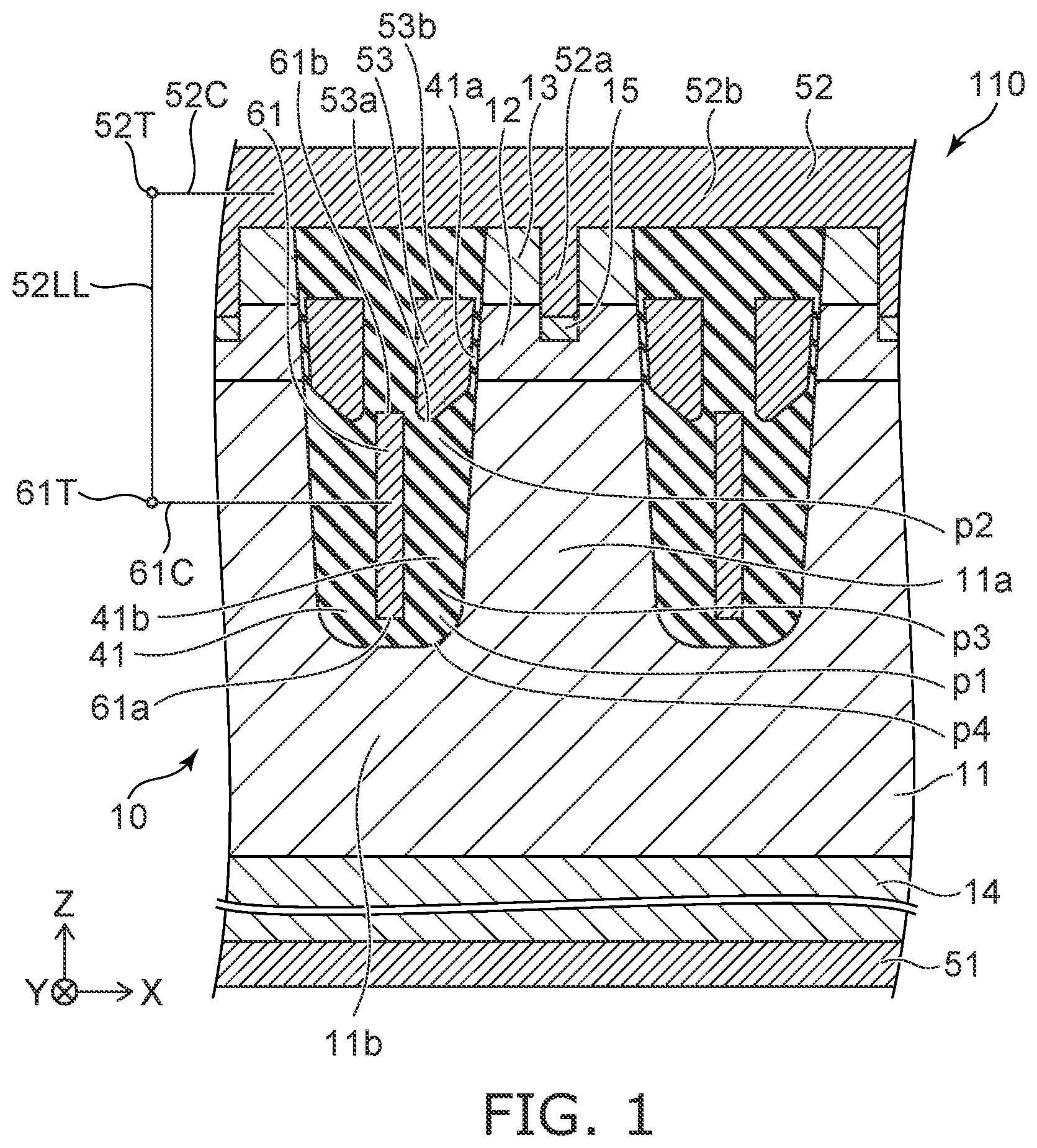Patent US12107159 — Semiconductor device — Figure 1
