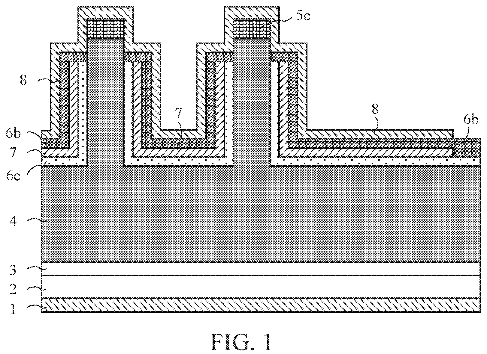 Patent US12107167 — High-threshold power semiconductor device and manufacturing method thereof — Figure 1