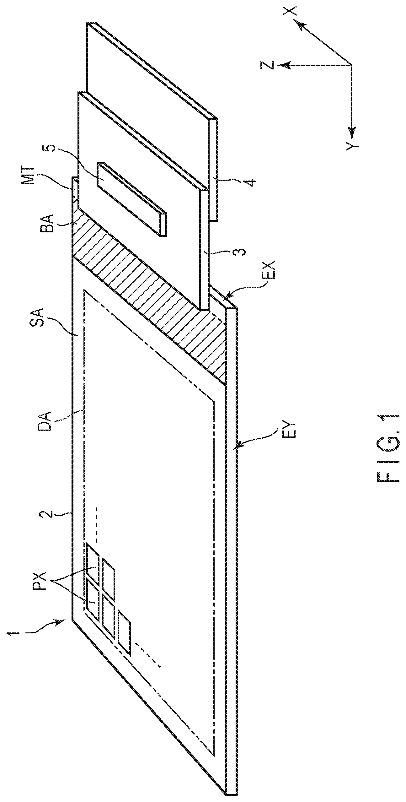 Patent US12107189 — Light-emitting element and electronic device — Figure 1