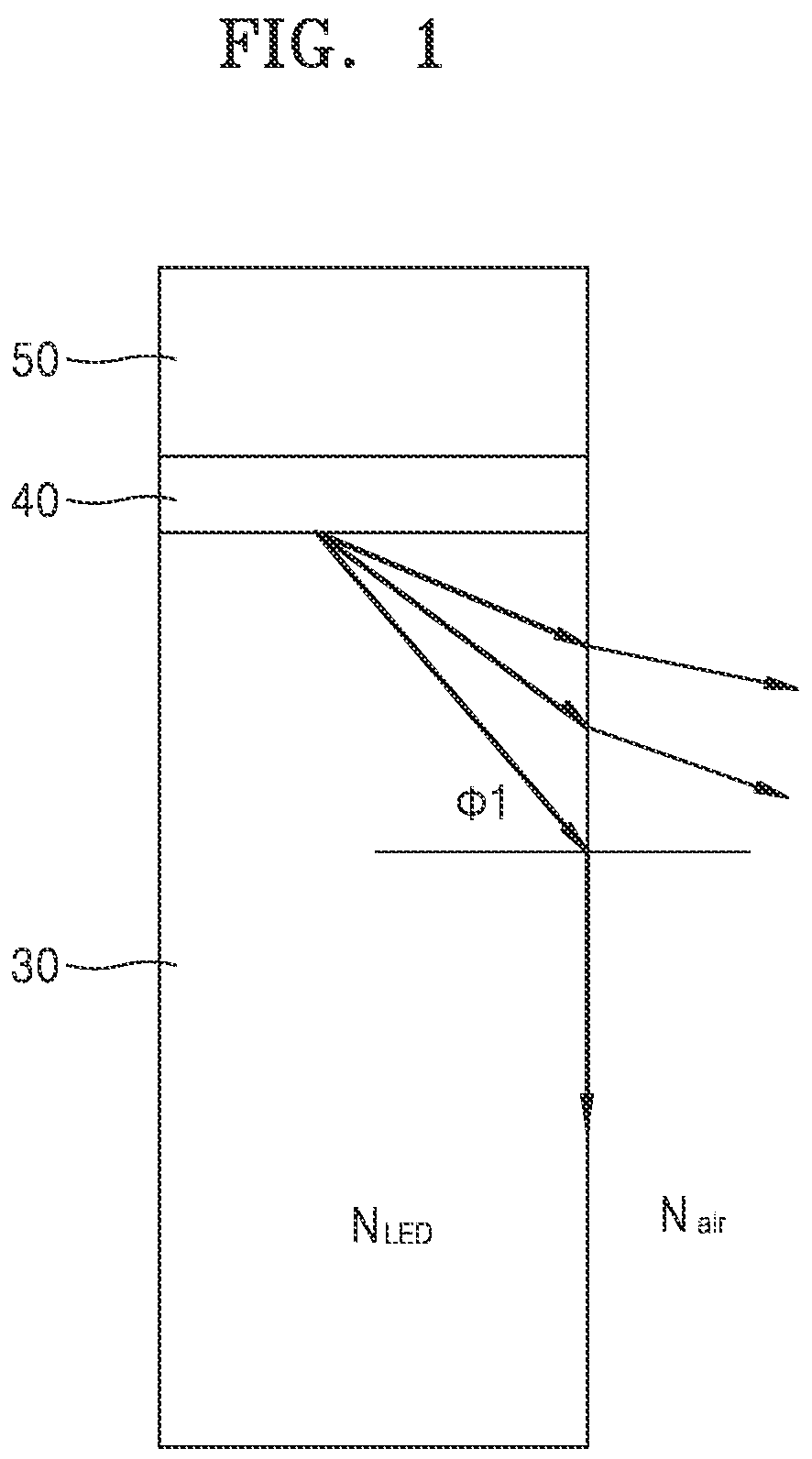 Patent US12107193 — Nanorod type mirco-LED, pixel plate including the same, and display device and electronic devices including the pixel plate — Figure 1