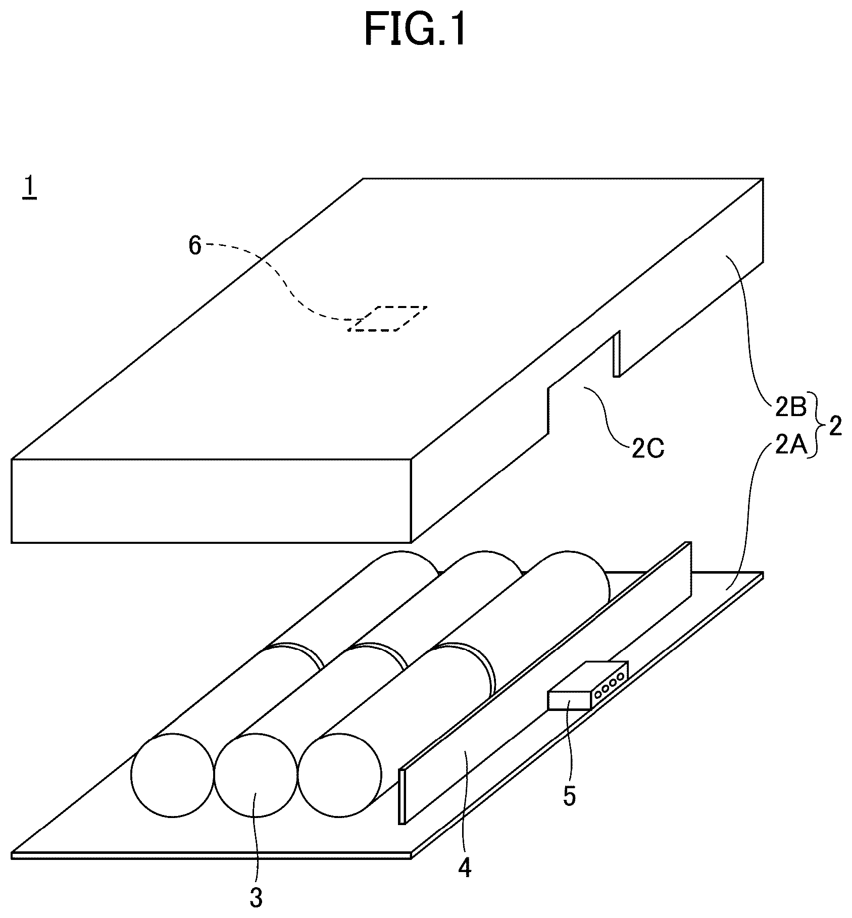 Patent US12107243 — Battery pack — Figure 1