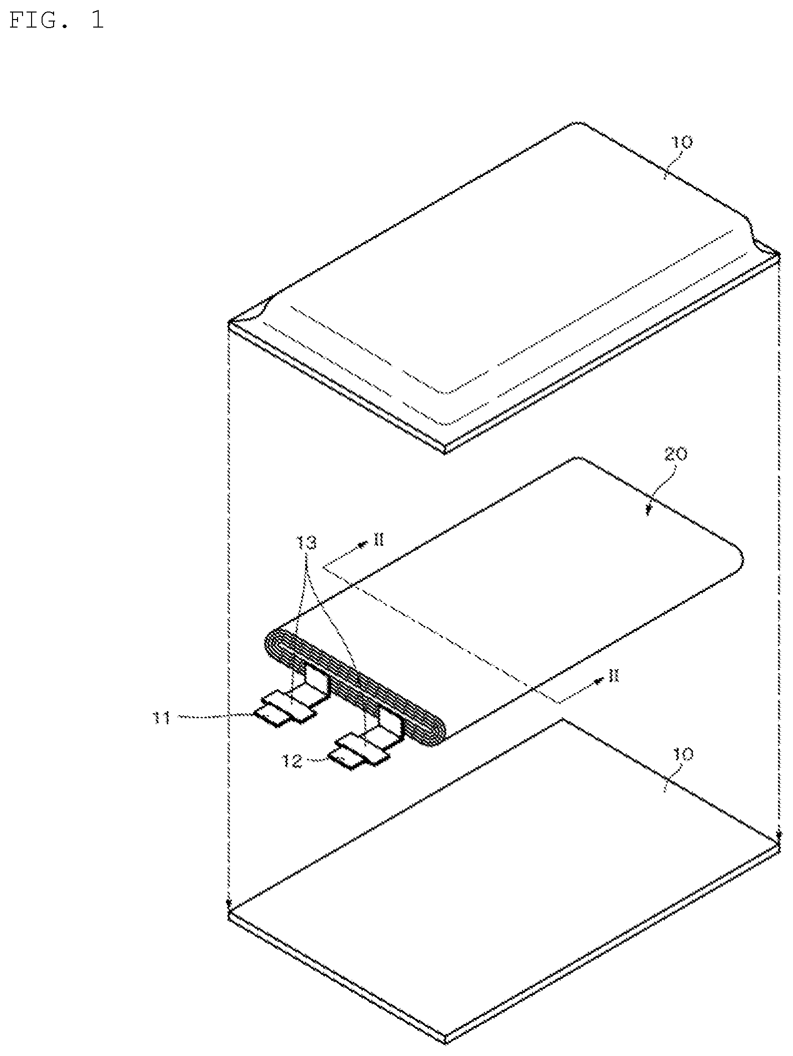 Patent US12107273 — Nonaqueous electrolyte secondary battery — Figure 1