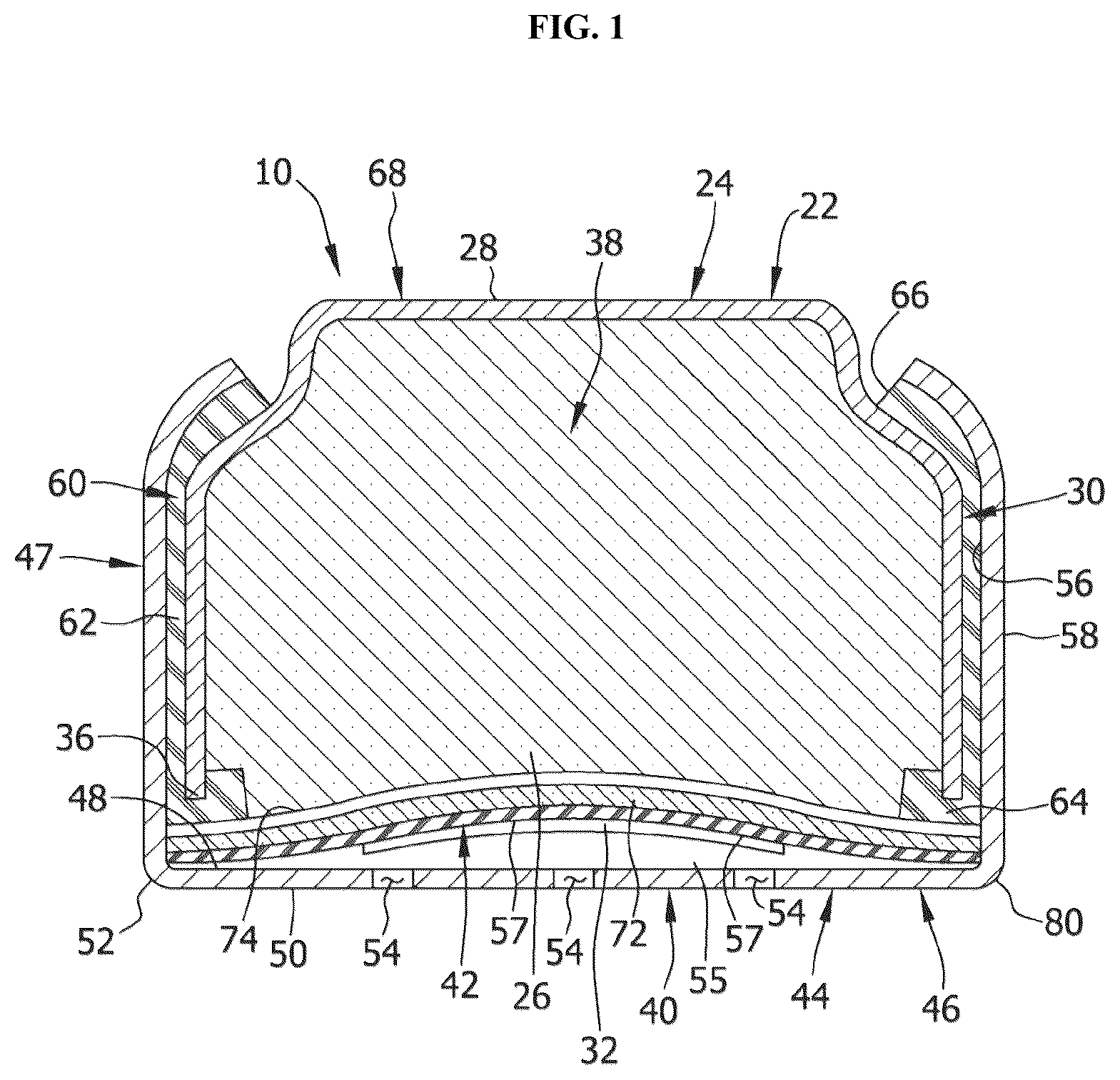 Patent US12107280 — Zinc-air electrochemical cells with carbon dioxide scavengers — Figure 1