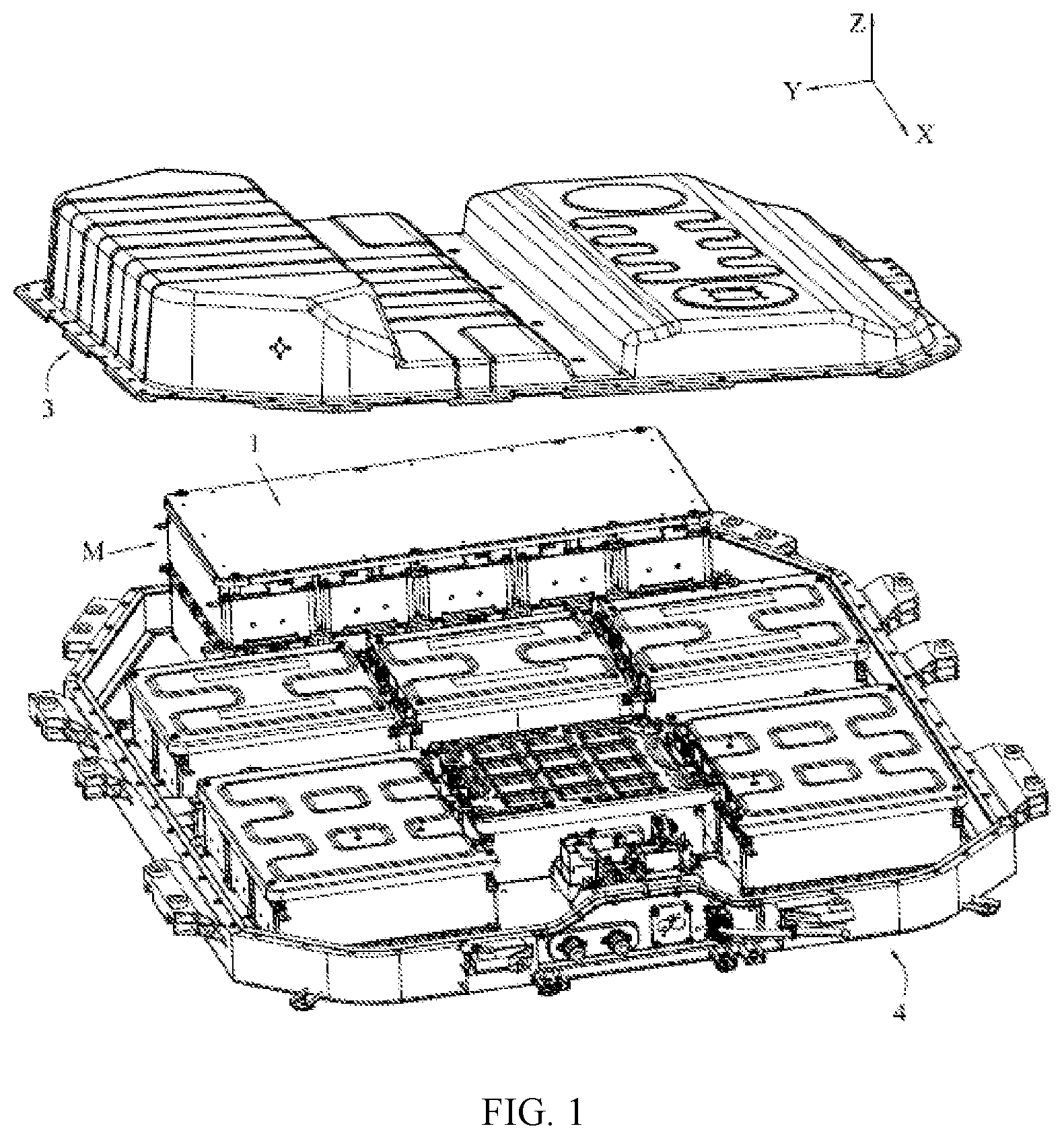 Patent US12107288 Figure 1 – Fireproof component, battery pack, and device using battery as power supply