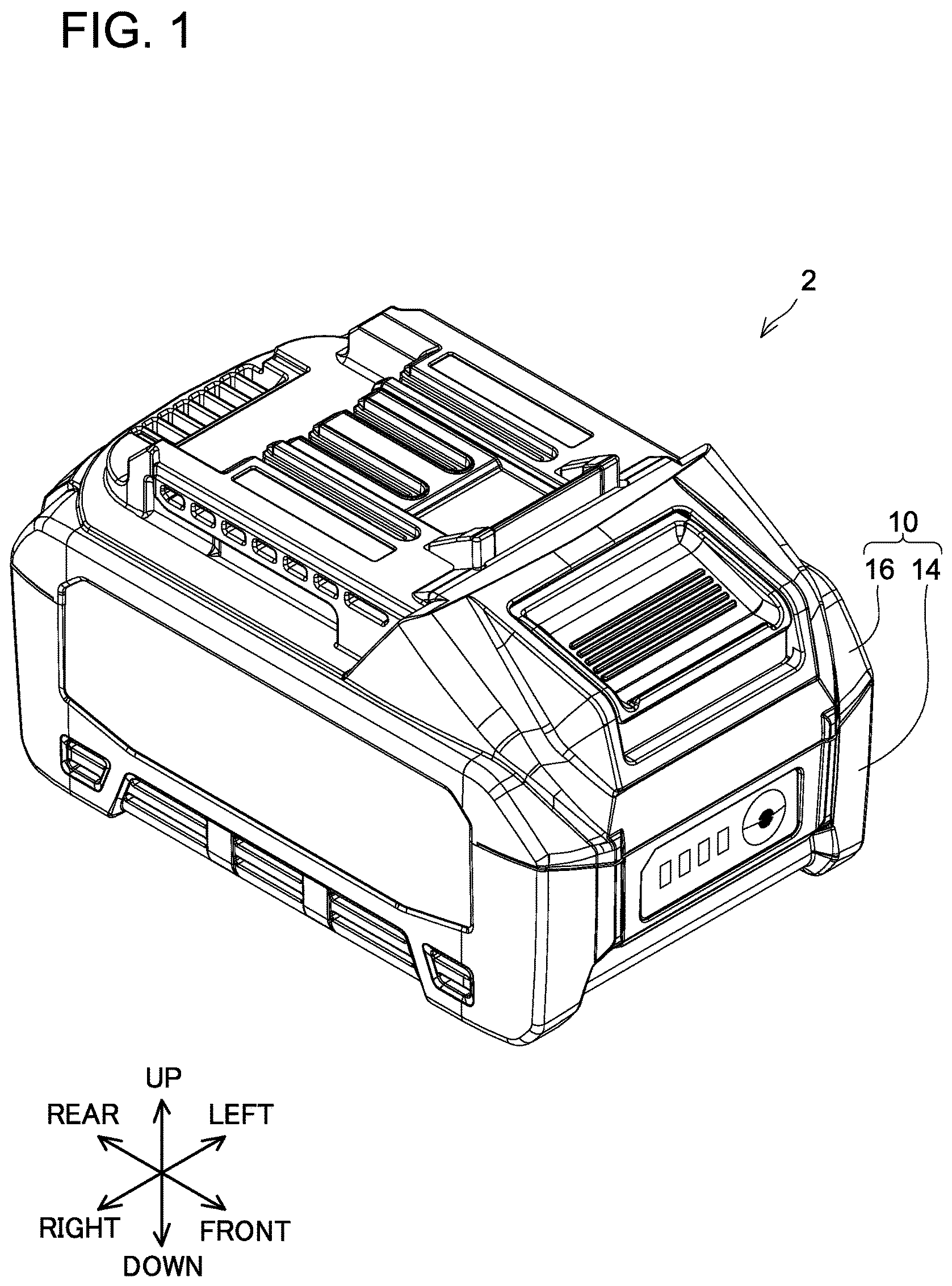 Patent US12107299 Figure 1 – Battery apparatus