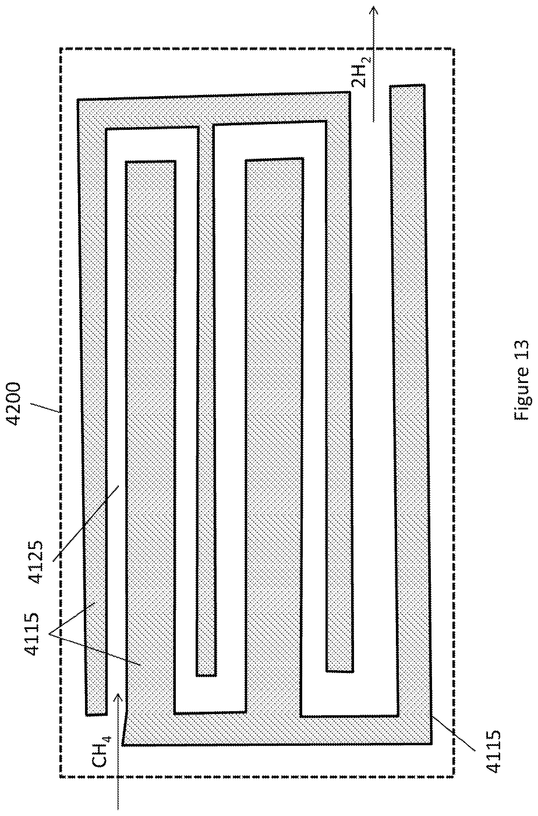 Patent US12107306 Figure 13 – Hydrogen generator with carbon capture for use with a hydrogen fuel cell