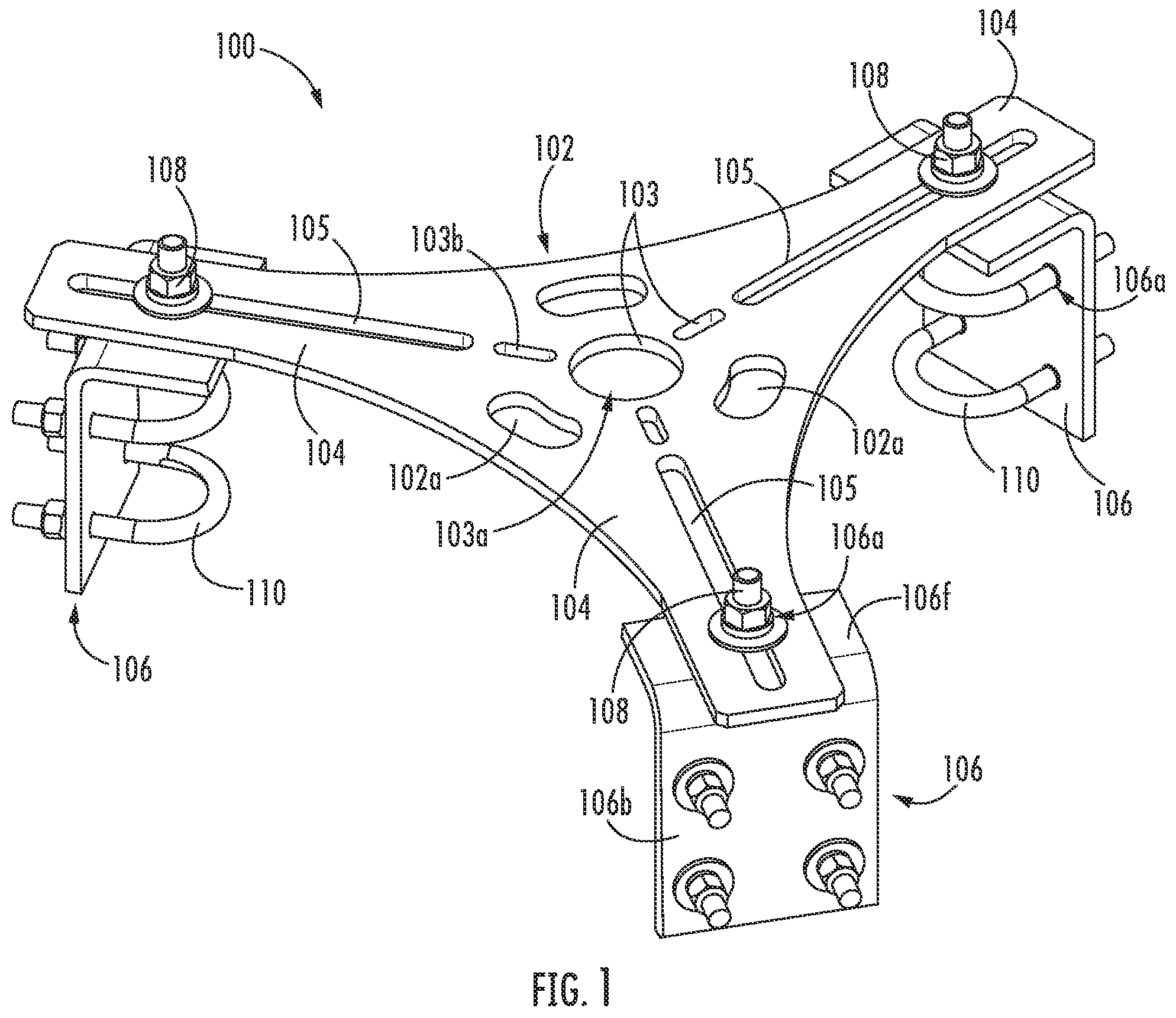 Patent US12107317 — Universal small cell antenna mounts and antenna mount assemblies — Figure 1
