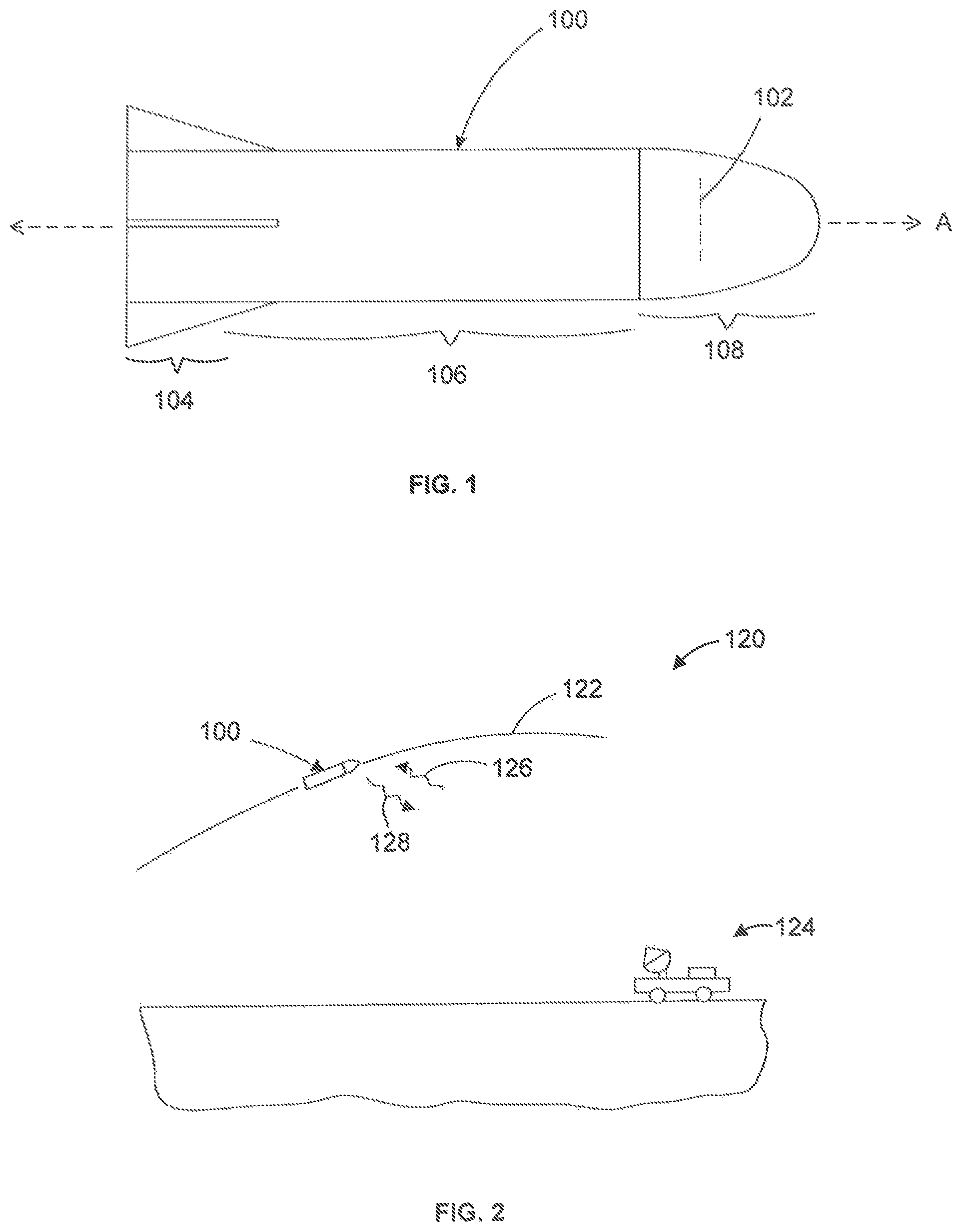 Patent US12107326 — Compact antenna system for munition — Figure 1