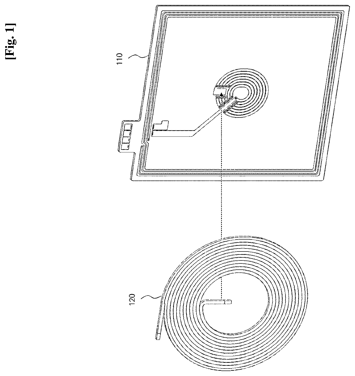 Patent US12107347 — Antenna module for wireless power transmission and reception — Figure 1