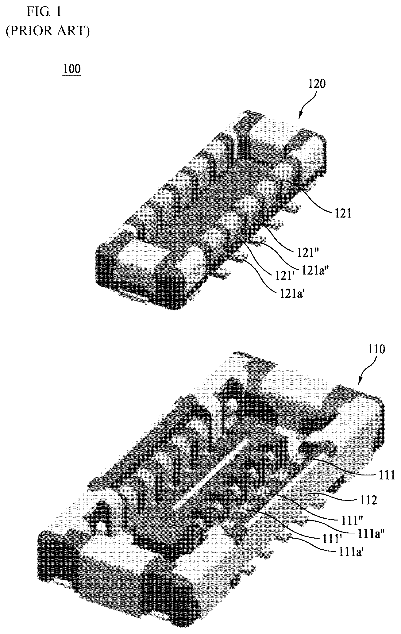 Patent US12107371 — Board connector — Figure 1