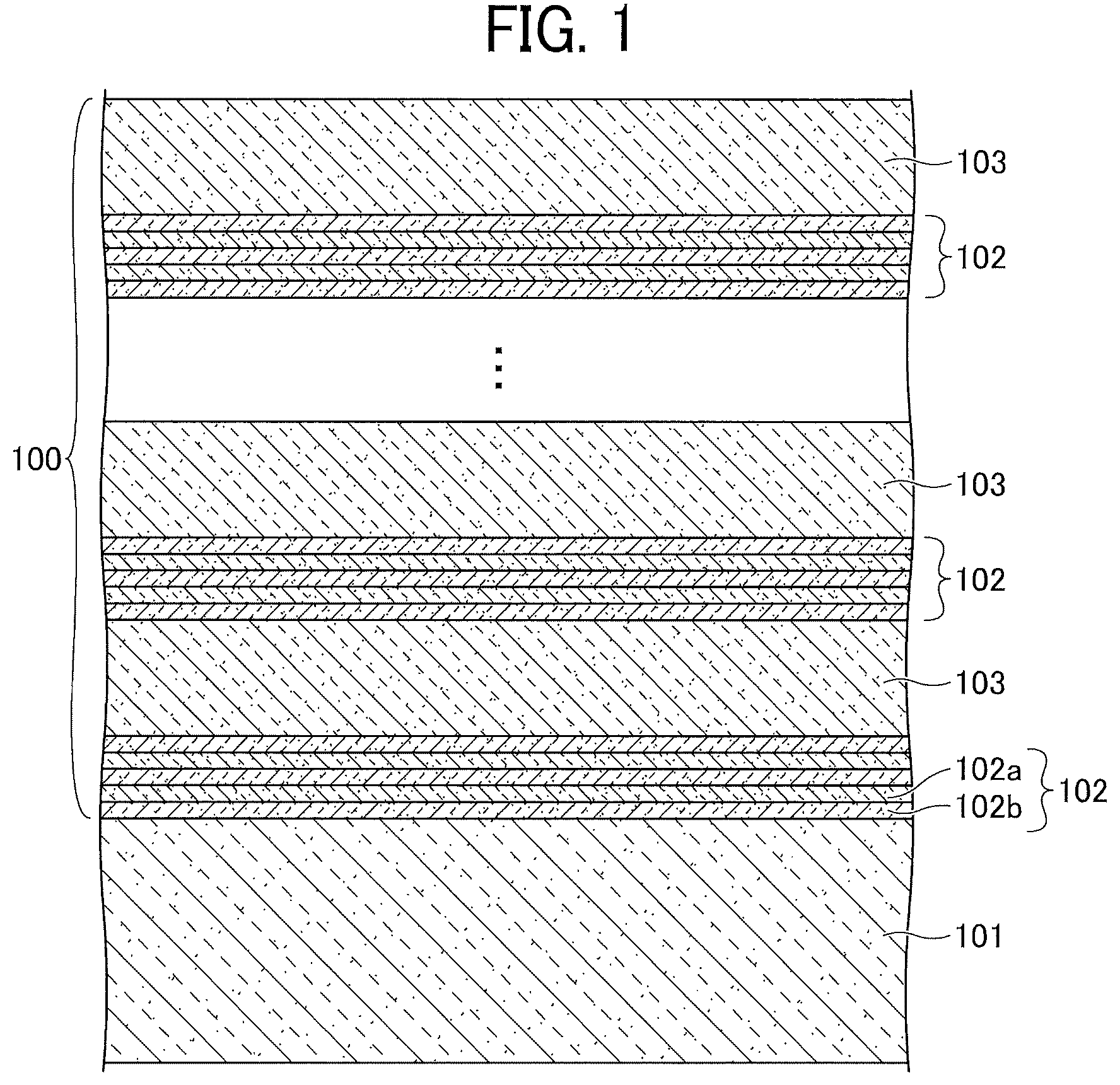 Patent US12107394 — Reflector, surface-emitting laser, light source, projection device, display device, light-emitting device — Figure 1