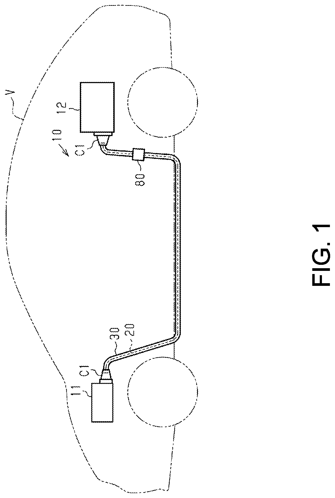 Patent US12107402 — Wire harness — Figure 1
