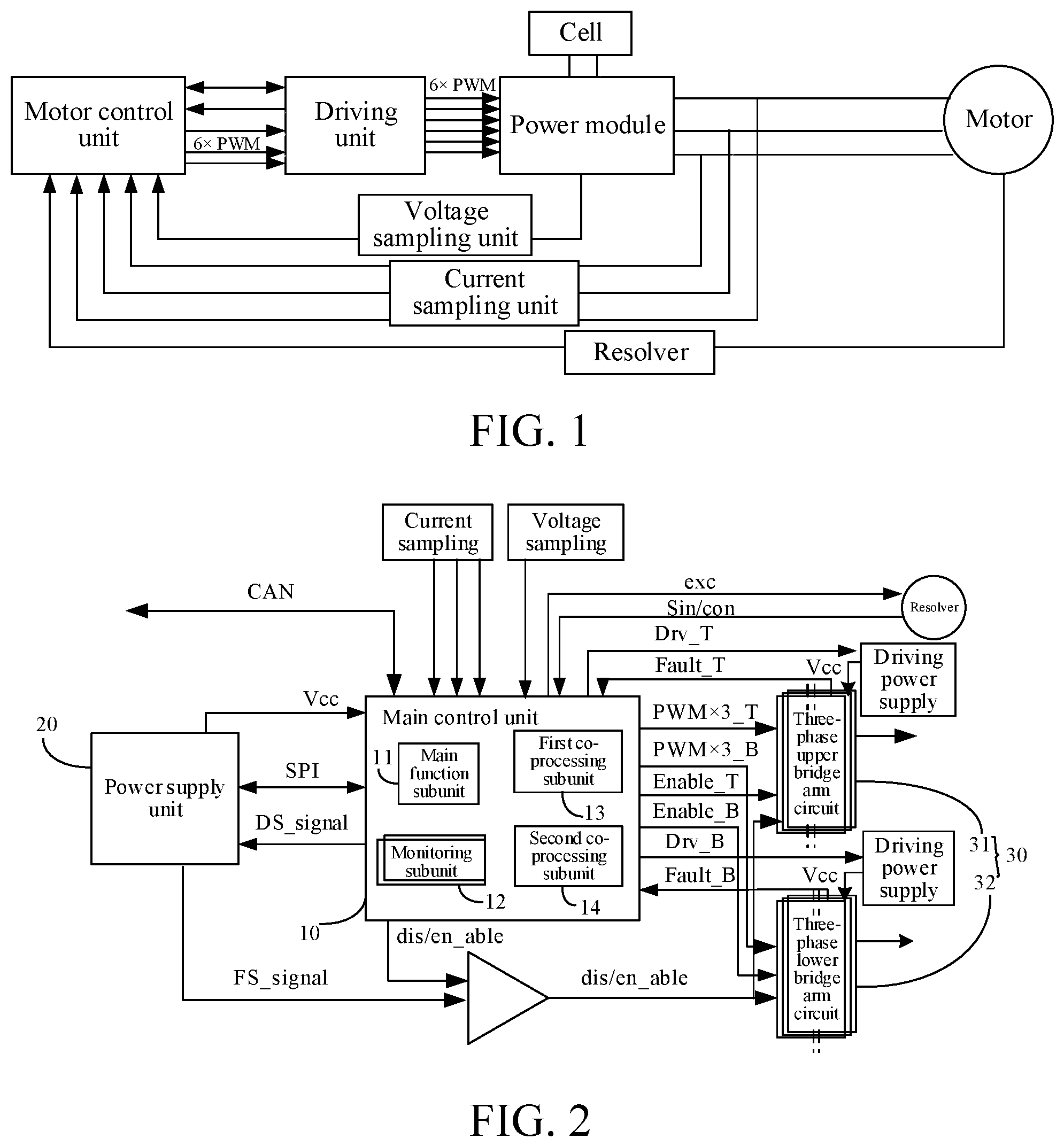 Patent US12107411 — Motor control system and vehicle — Figure 1