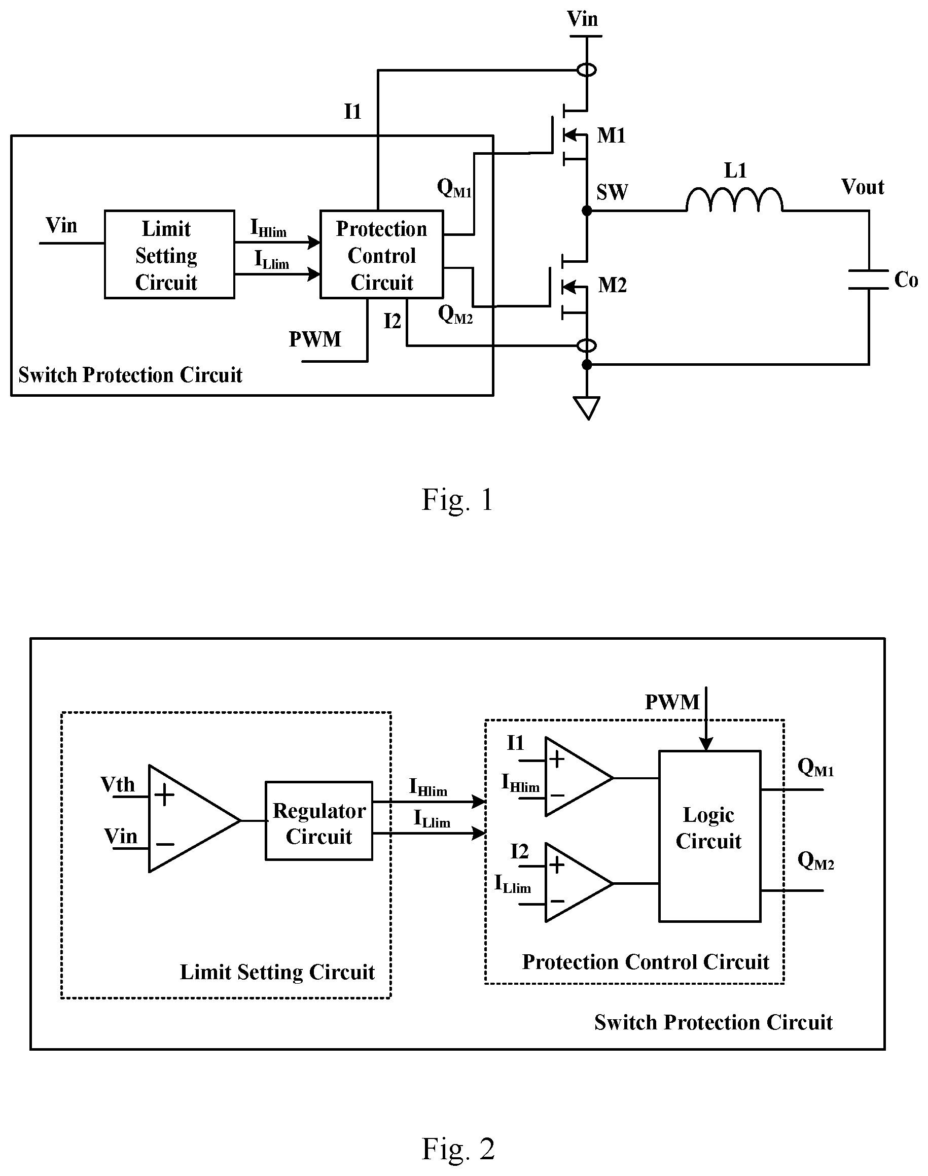 Patent US12107413 — Switch protection circuit and power converter suited for different input voltage ranges — Figure 1