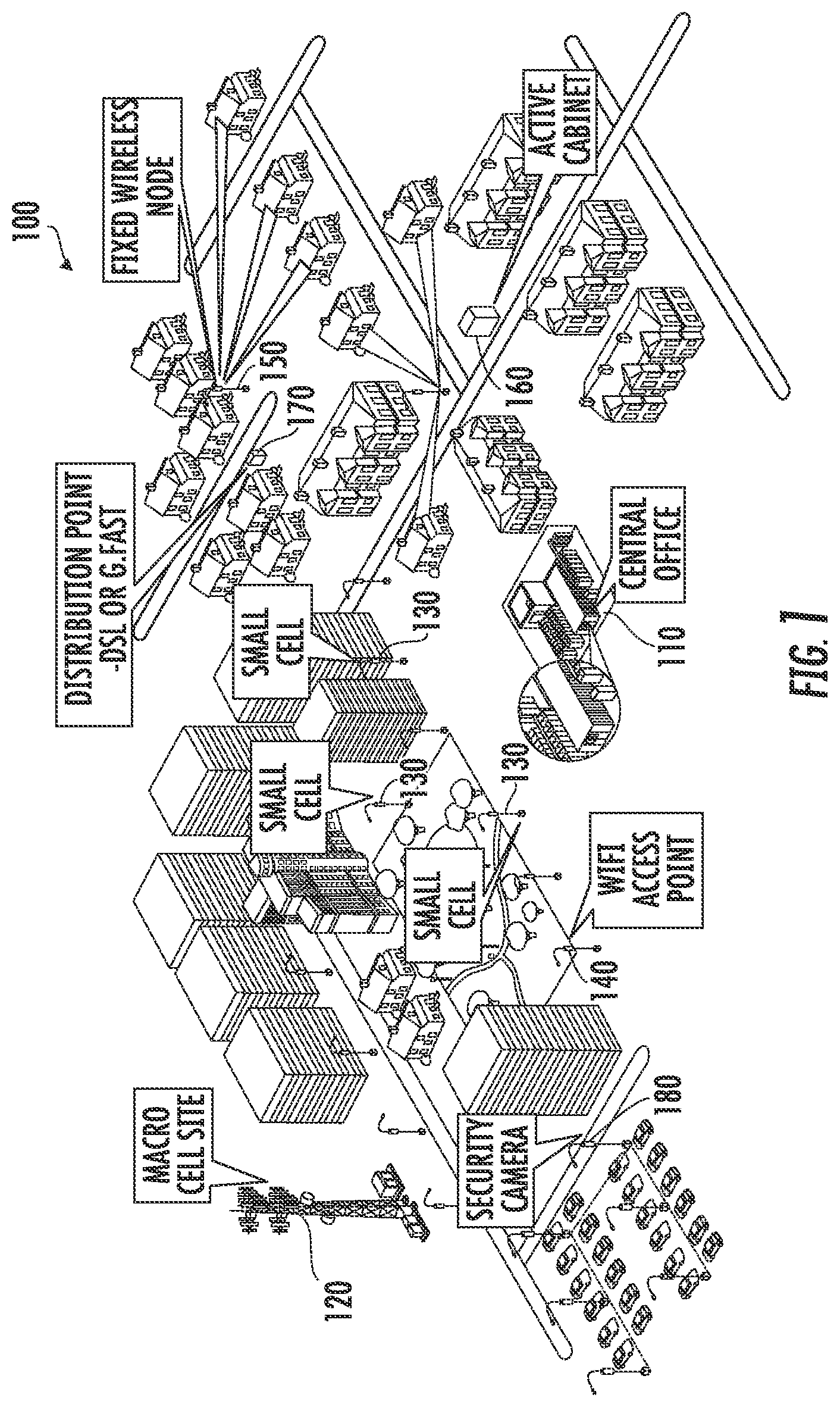 Patent US12107429 — Power boost for power and data connectivity micro grids for information and communication technology infrastructure and related methods and devices — Figure 1