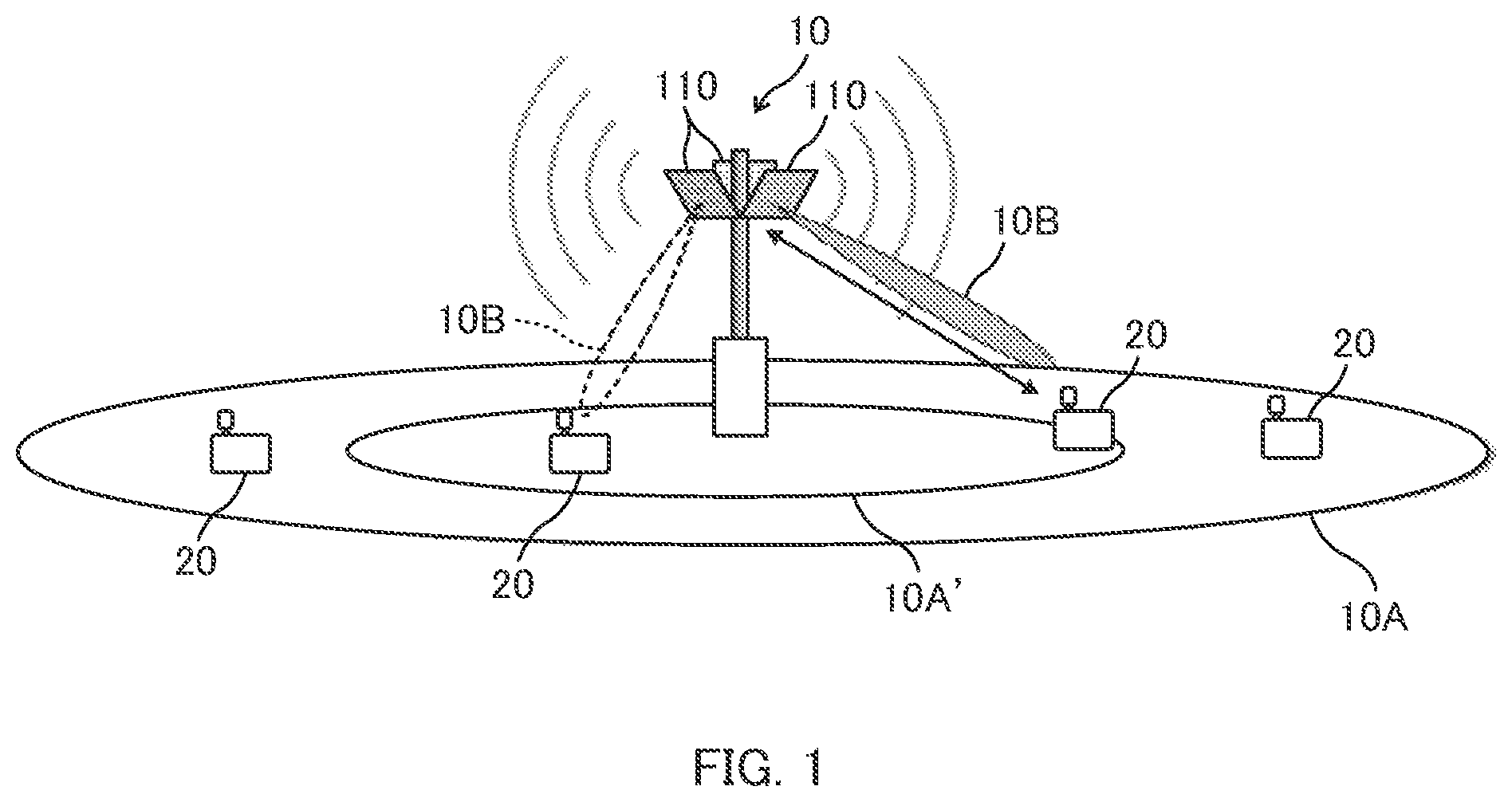 Patent US12107436 — Wireless-power transfer apparatus, wireless-power transfer system, method and program — Figure 1