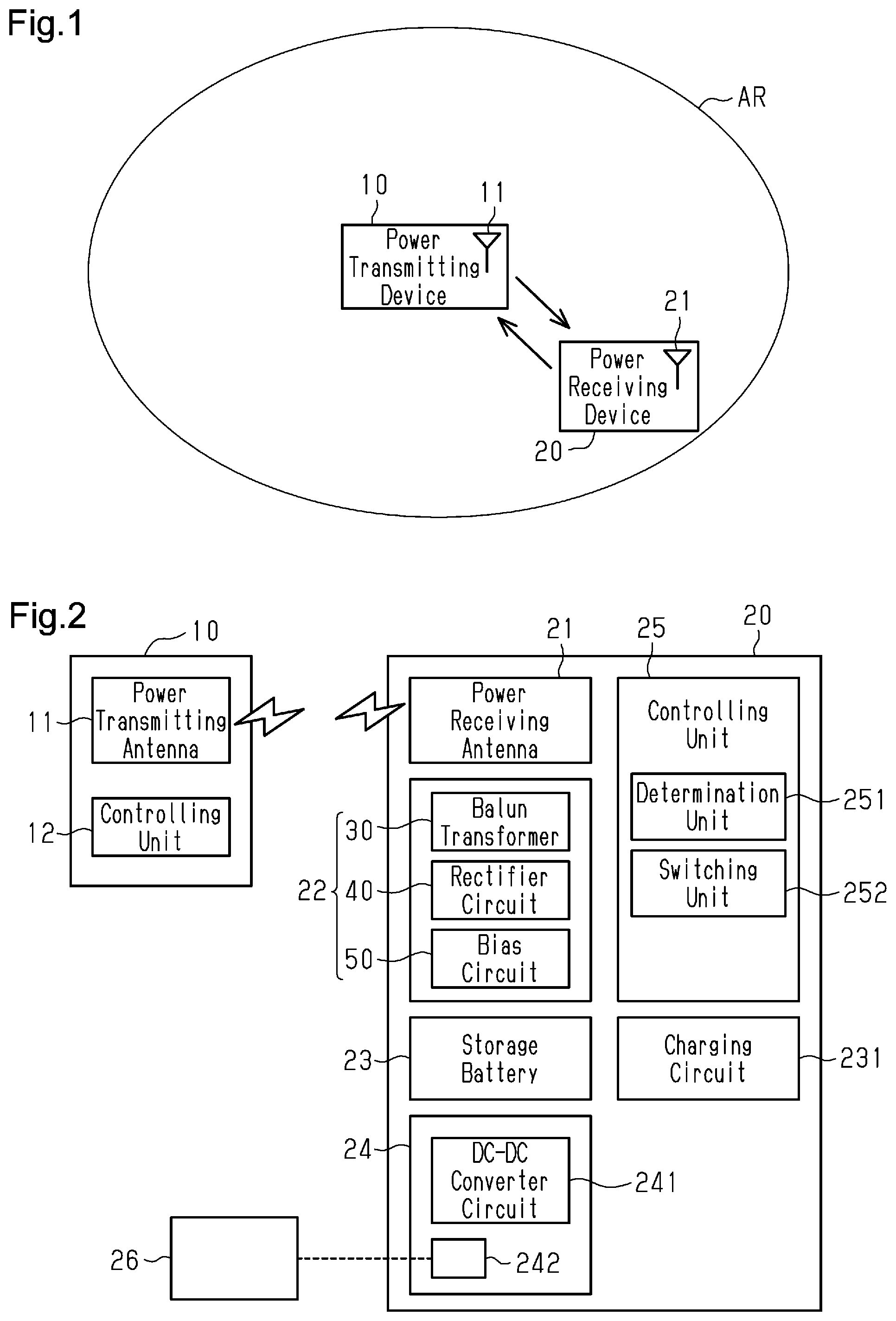 Patent US12107438 — Power receiving device — Figure 1