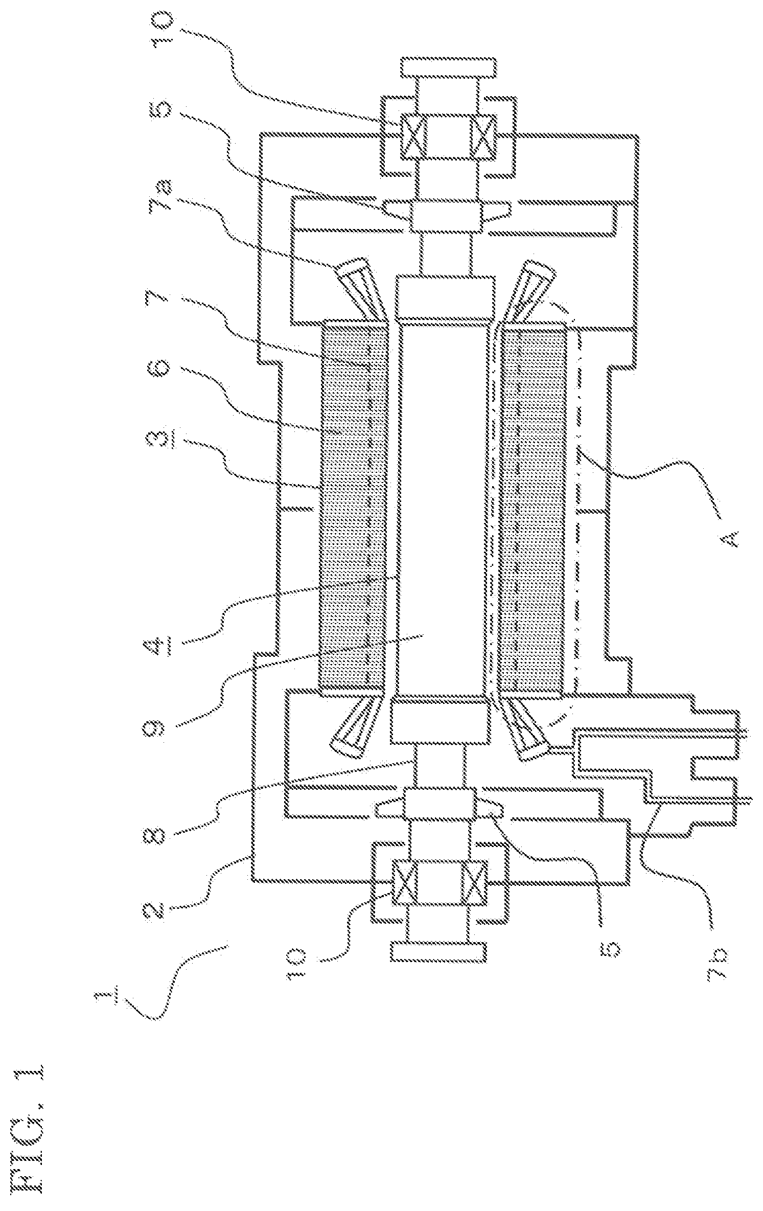 Patent US12107458 — Rotating electric machine and method for manufacturing rotating electric machine — Figure 1