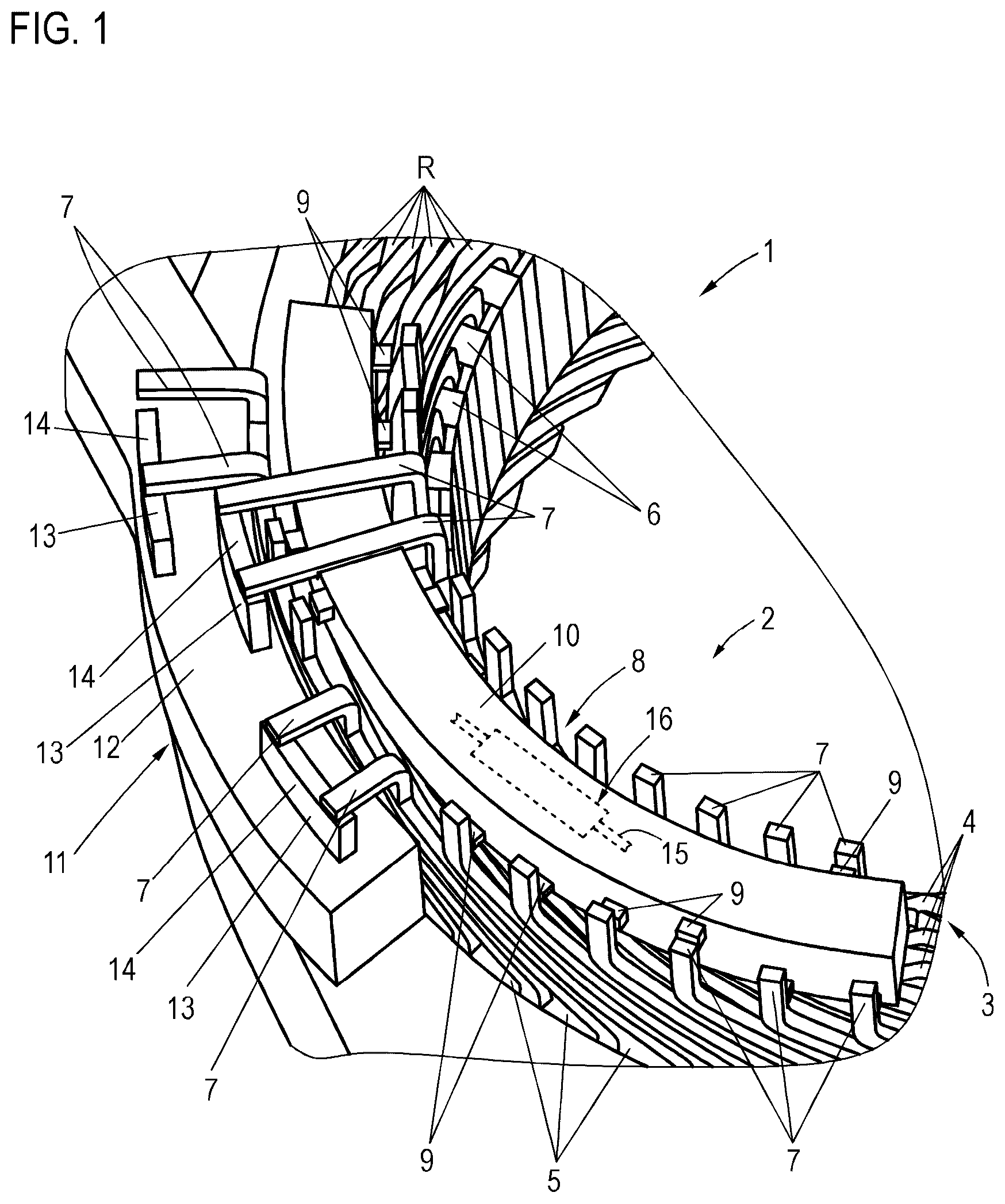 Patent US12107460 — Electric machine — Figure 1