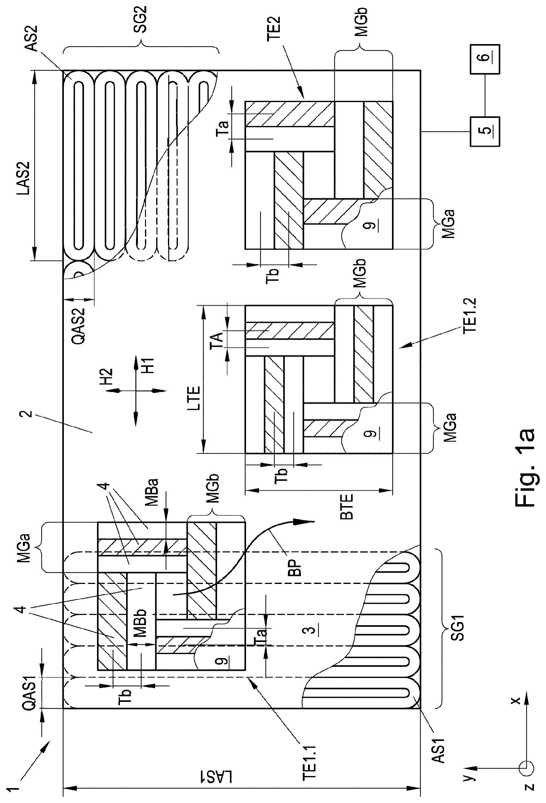 Patent US12107467 — Transport device — Figure 1