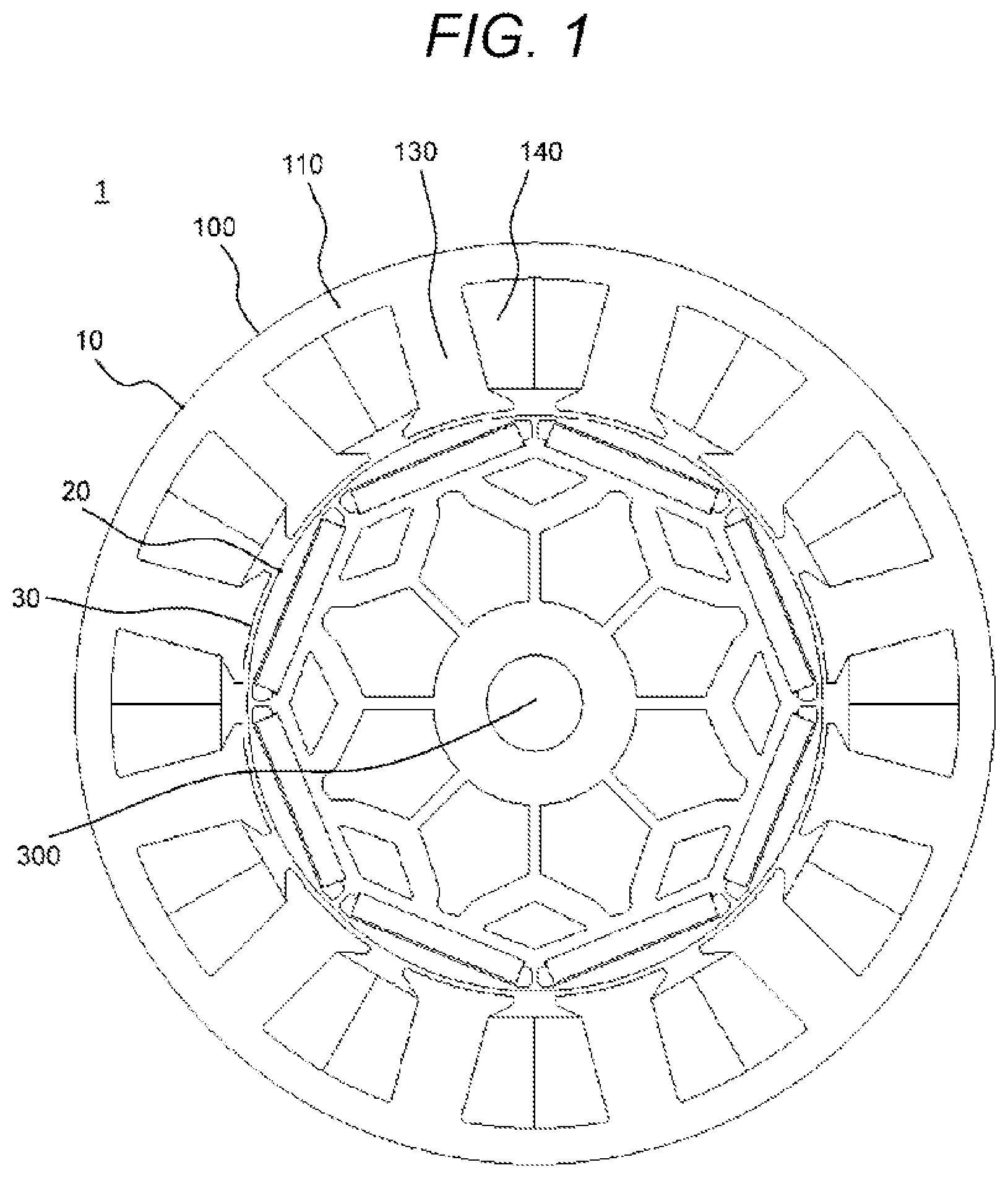 Patent US12107470 — Rotary electric machine and in-vehicle motor system — Figure 1