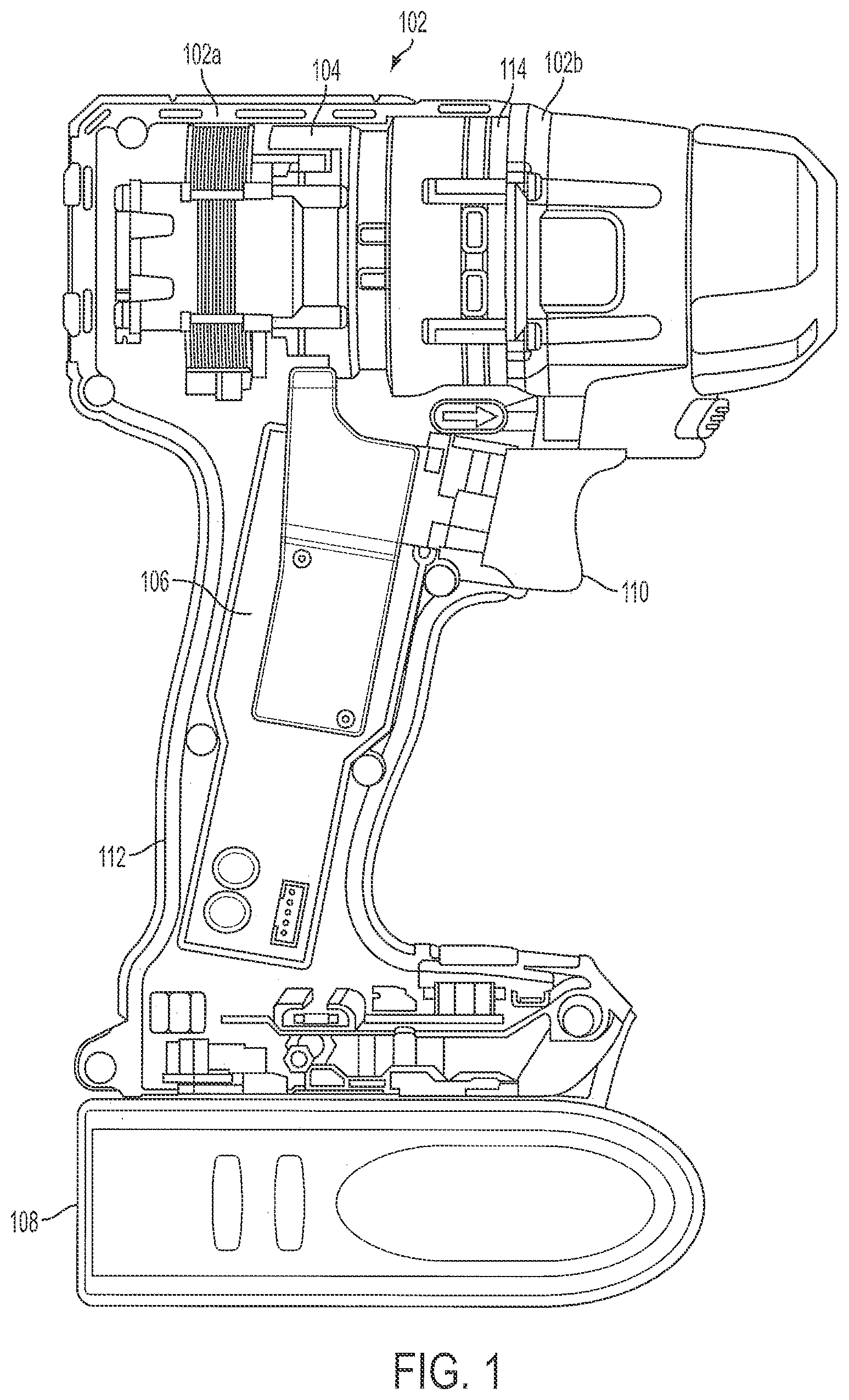 Patent US12107483 Figure 1 – Brushless motor for a power tool