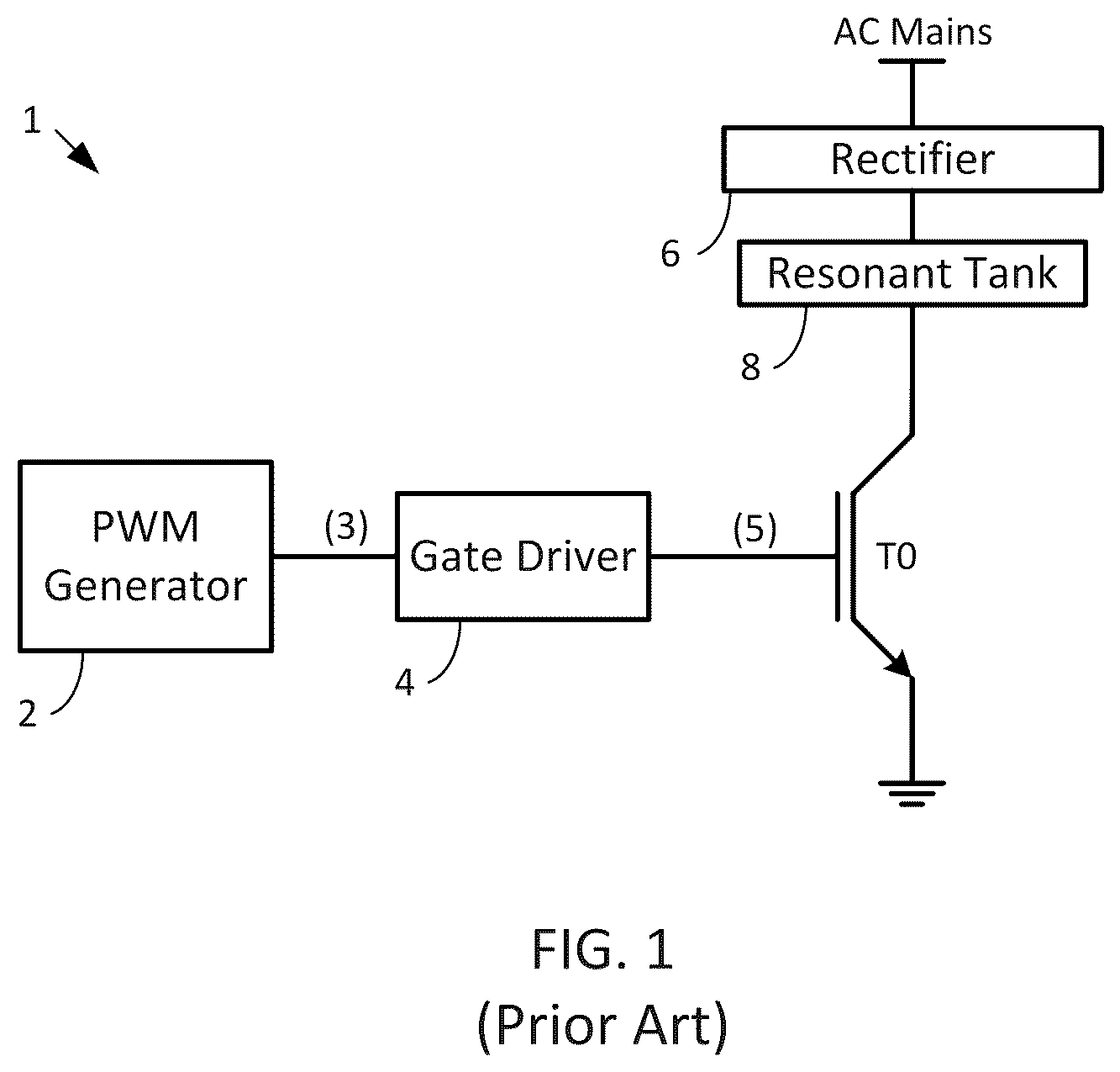 Patent US12107486 Figure 1 – Control circuitry for increasing power output in quasi-resonant converters