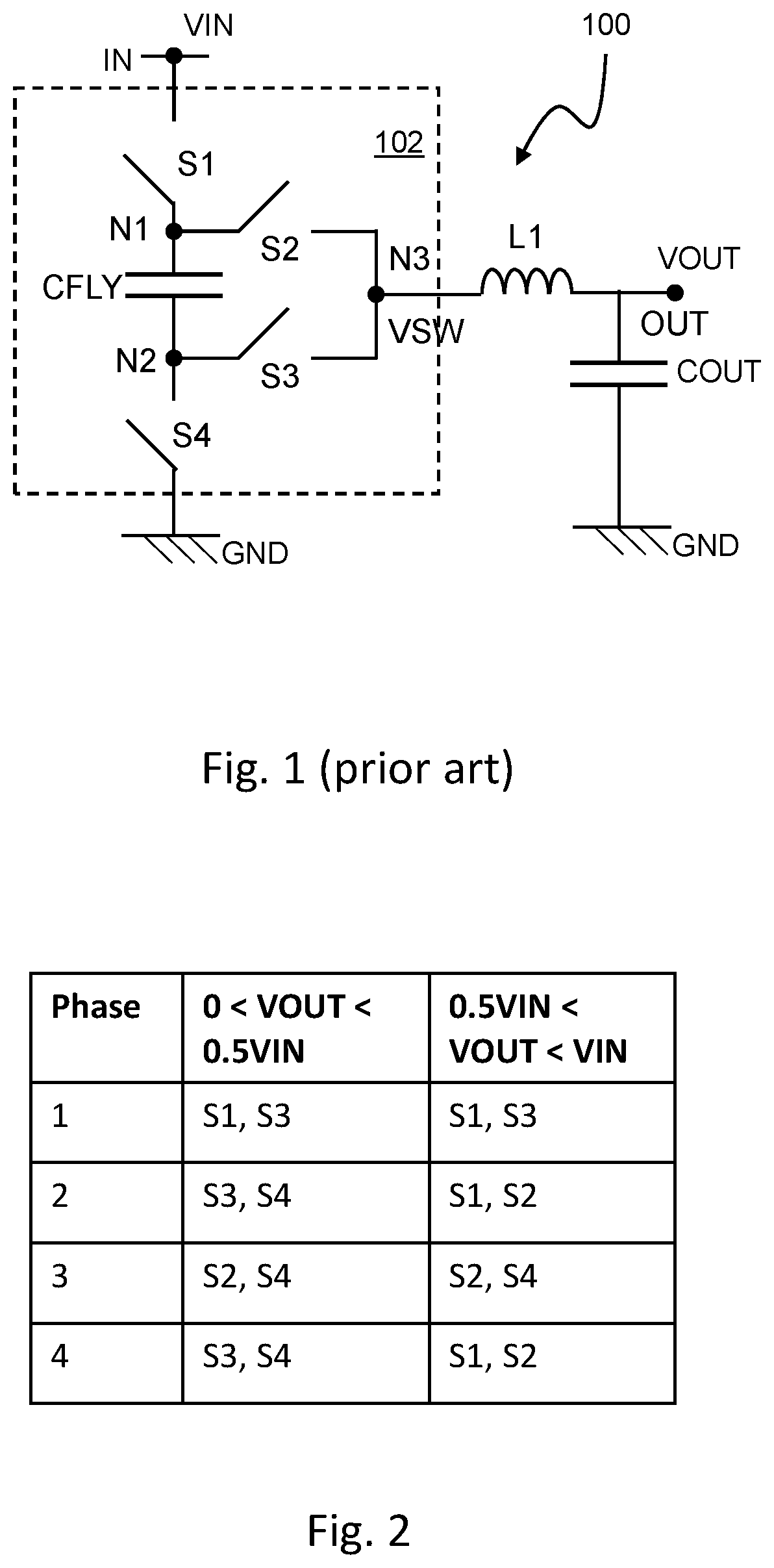 Patent US12107494 — DC-DC converter with reservoir circuitry — Figure 1