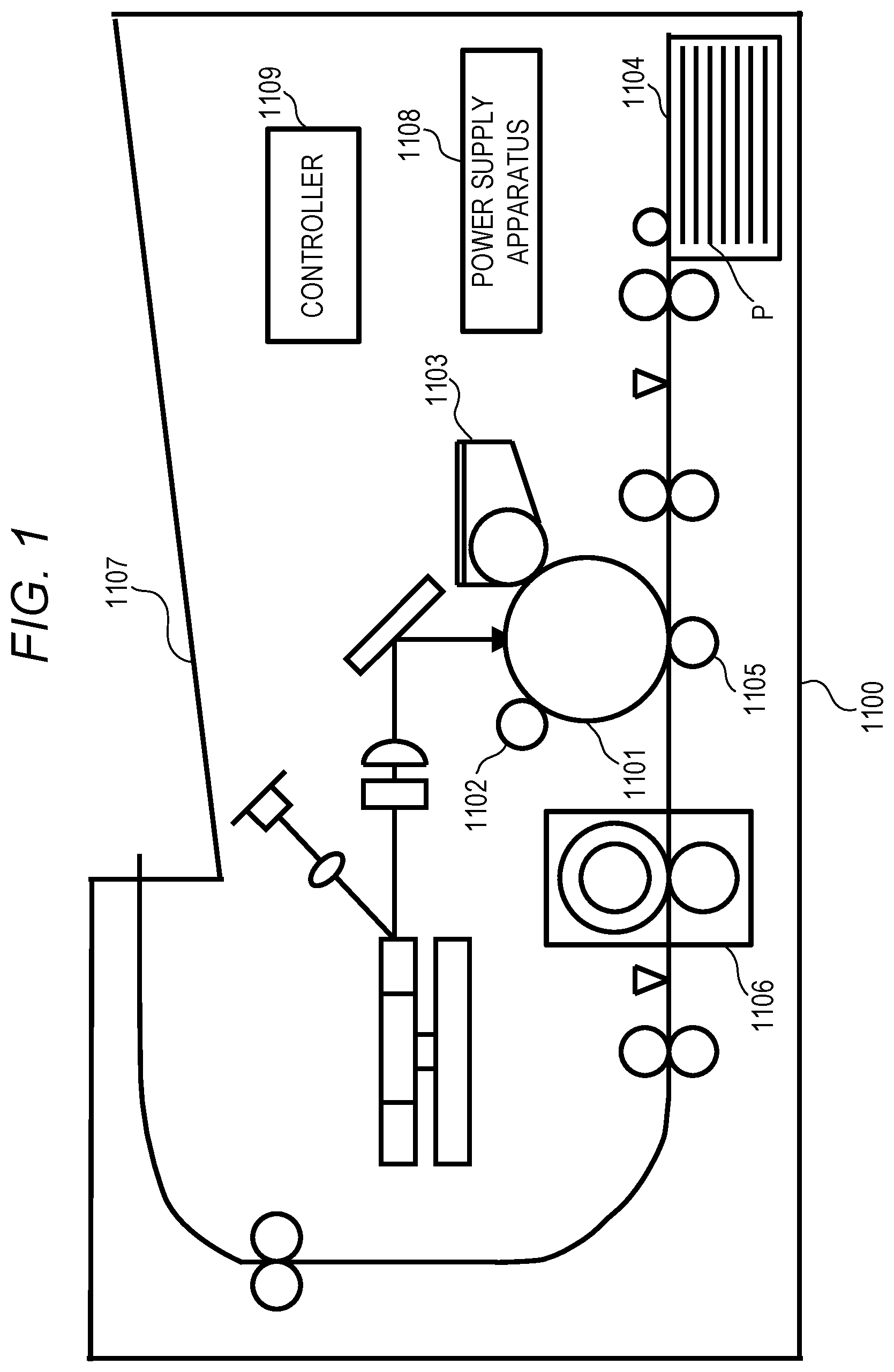 Patent US12107506 — Power supply apparatus and image forming apparatus — Figure 1
