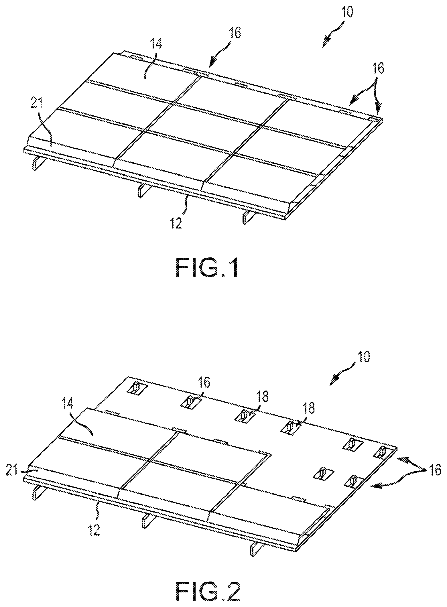 Patent US12107530 — Height adjustment bracket for roof applications — Figure 1