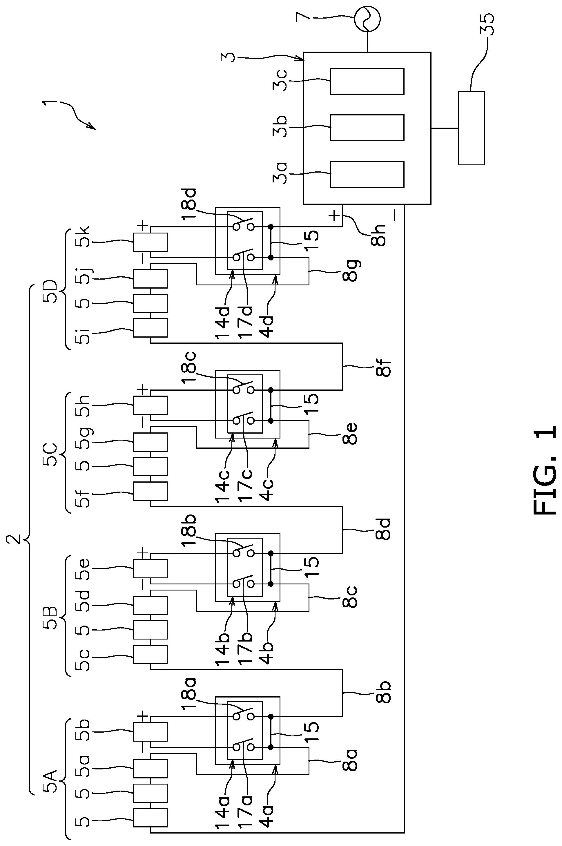 Patent US12107533 Figure 1 – Solar power generation system