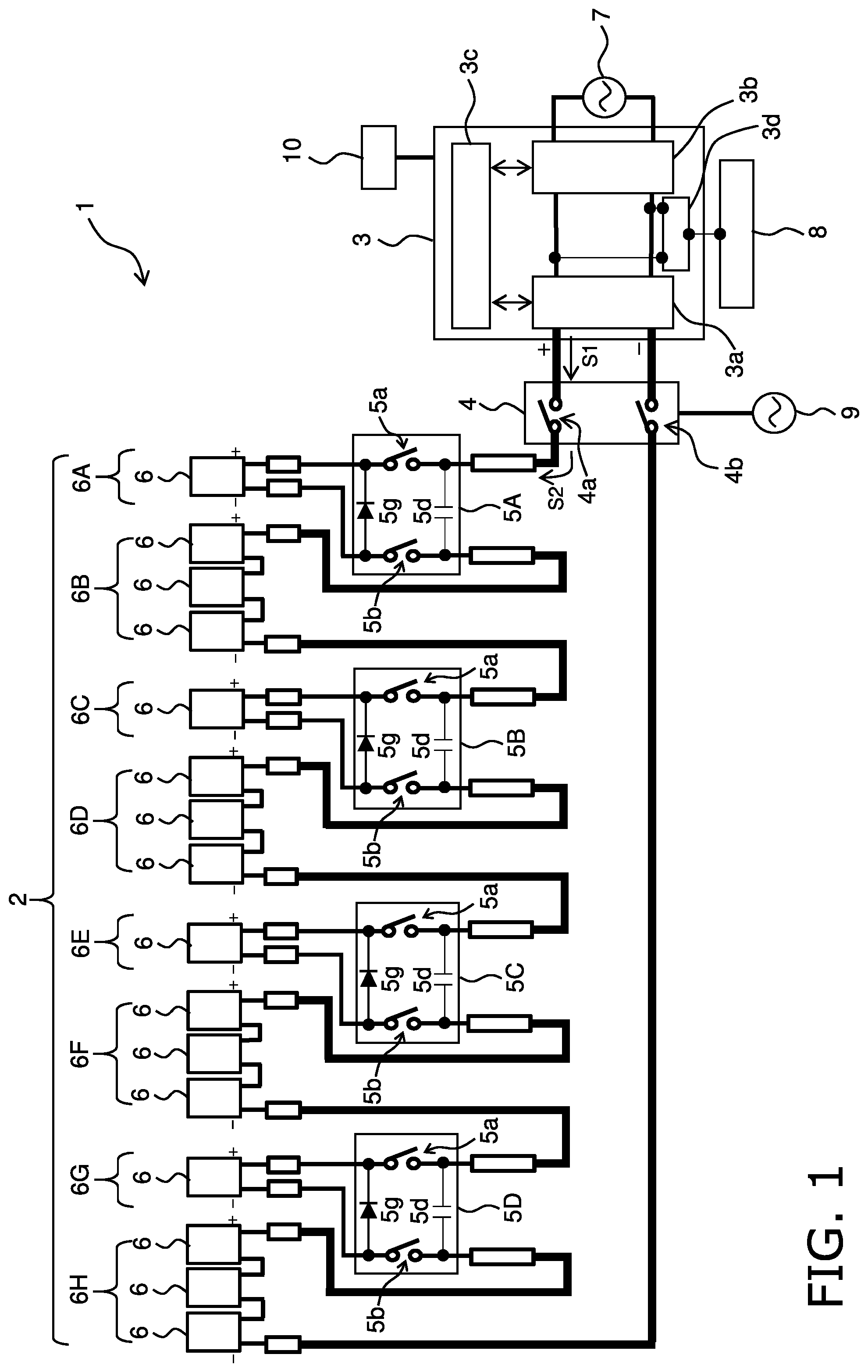 Patent US12107536 — Solar power generation system — Figure 1