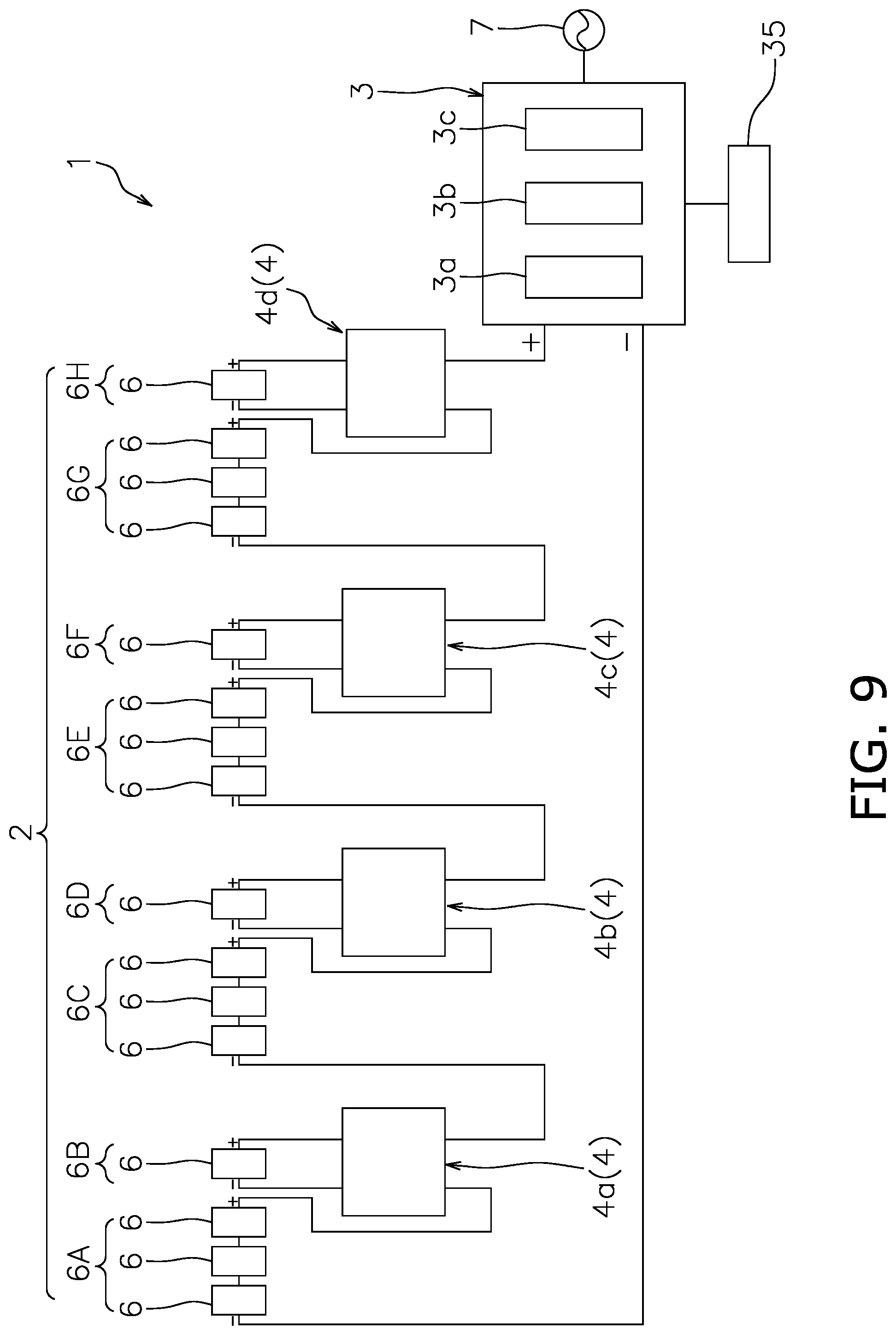 Patent US12107537 Figure 9 – Solar power generation system