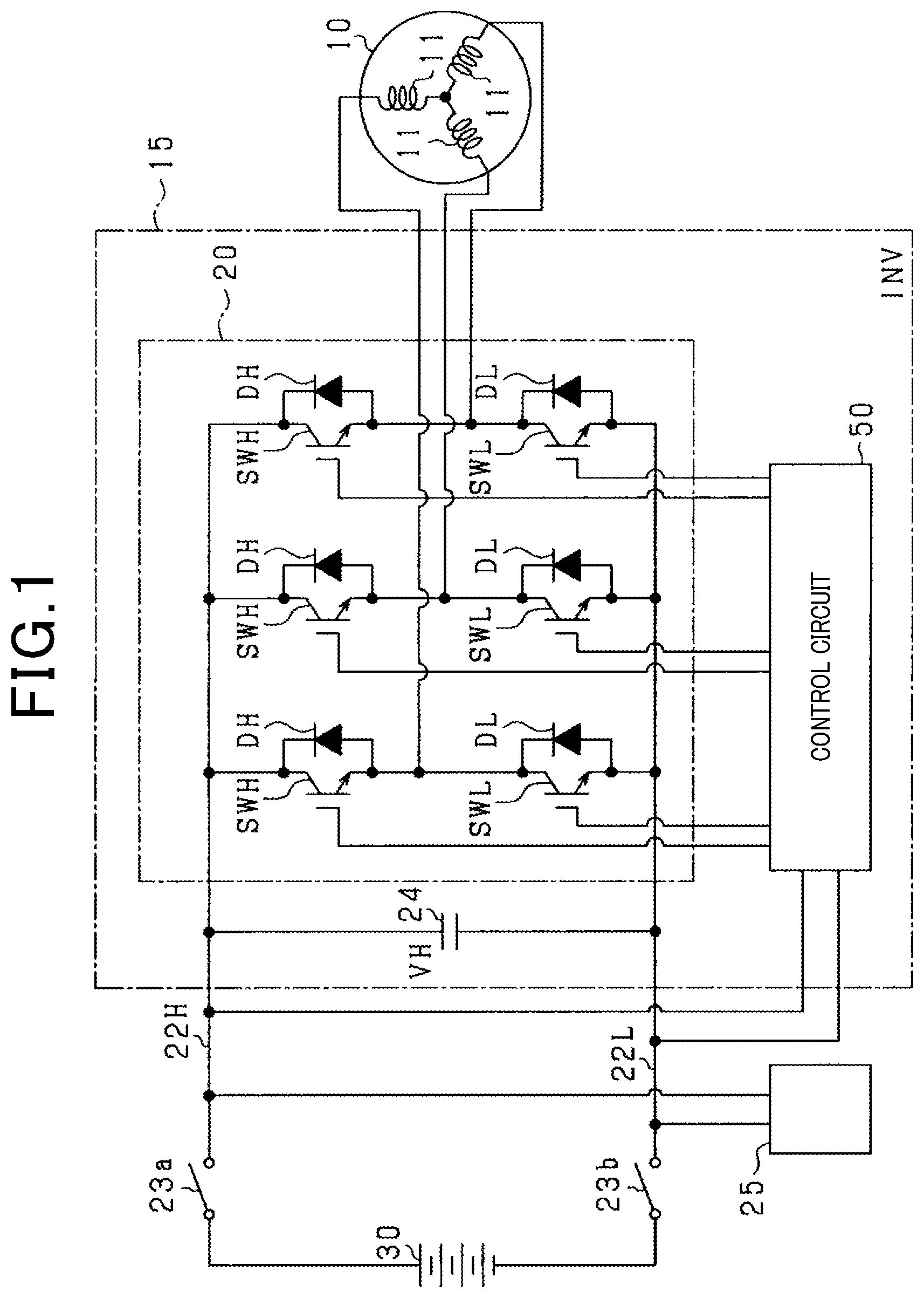Patent US12107571 — Control circuit for power conversion apparatus — Figure 1
