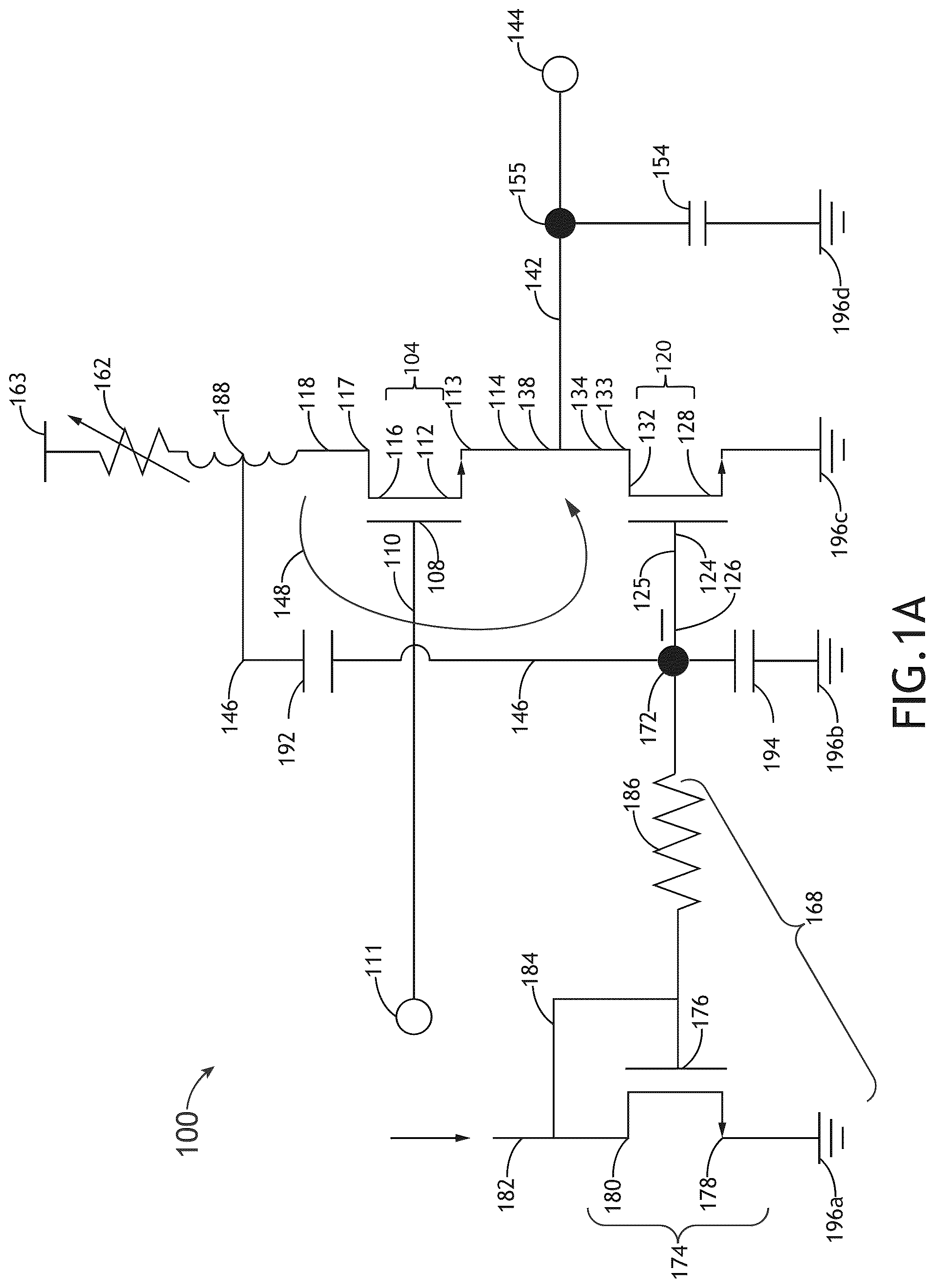 Patent US12107573 — Super source follower with feedback resistor and inductive peaking — Figure 1