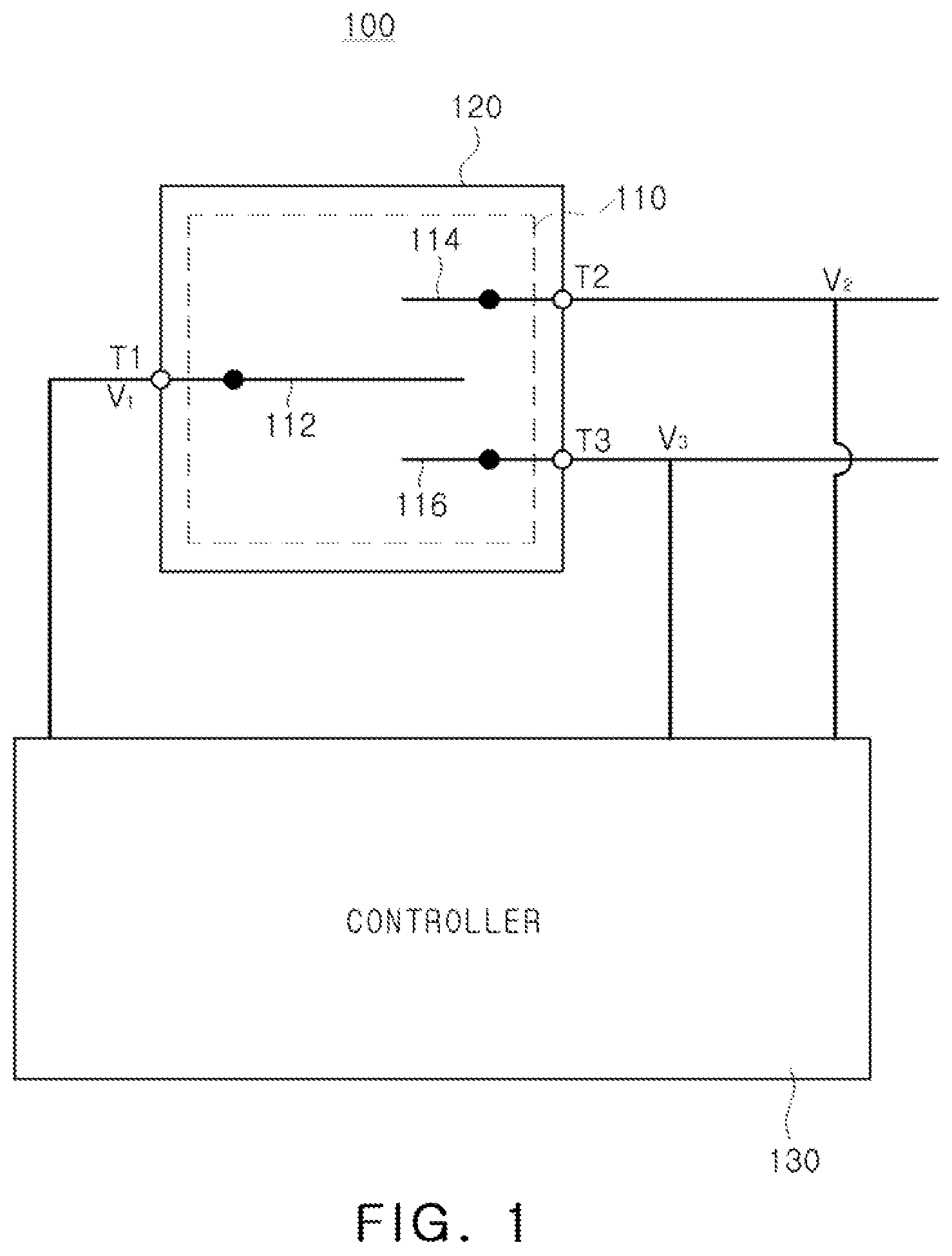 Patent US12107576 Figure 1 – Electromechanical logic-in-memory device