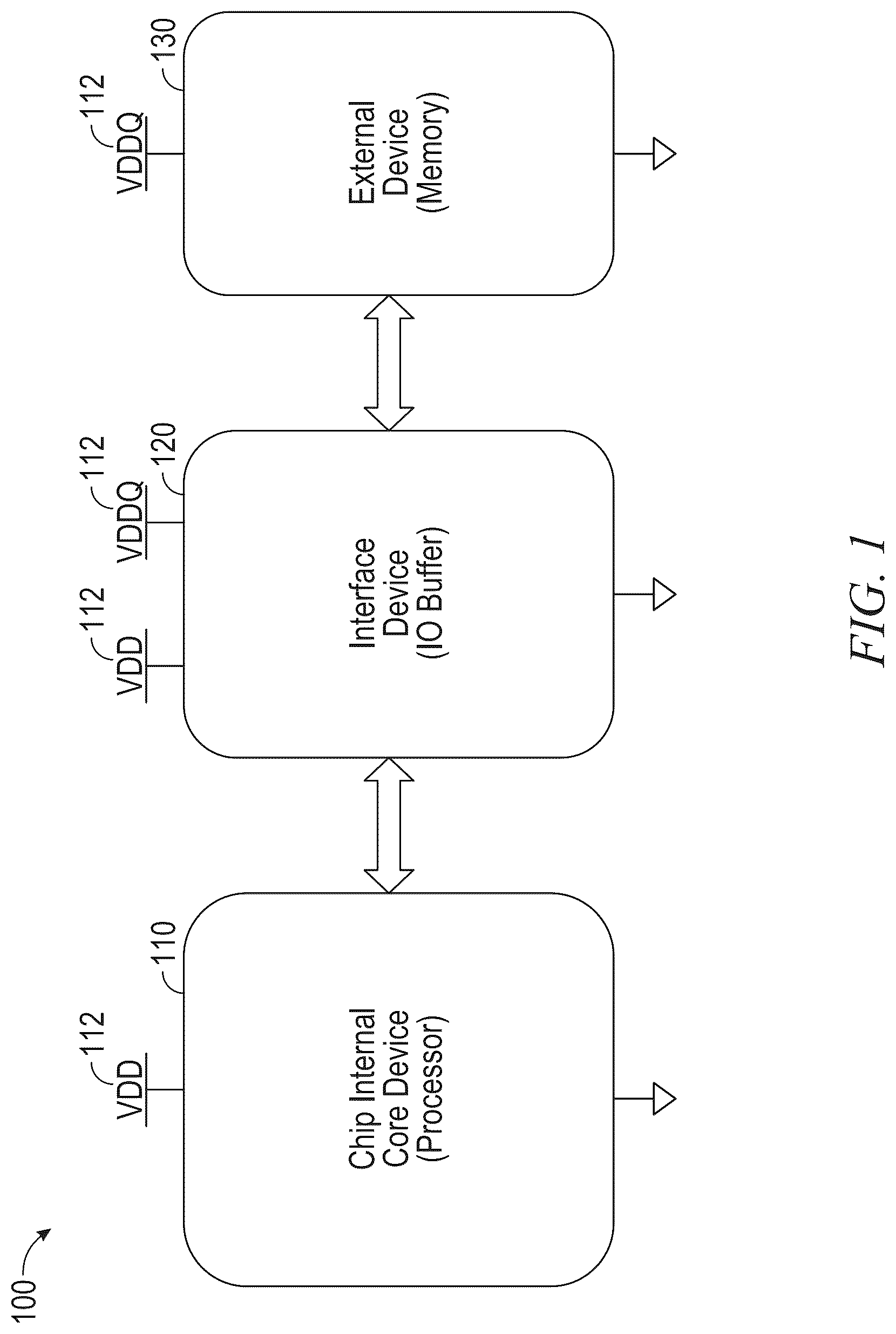 Patent US12107578 — Thin-oxide voltage level shifter — Figure 1