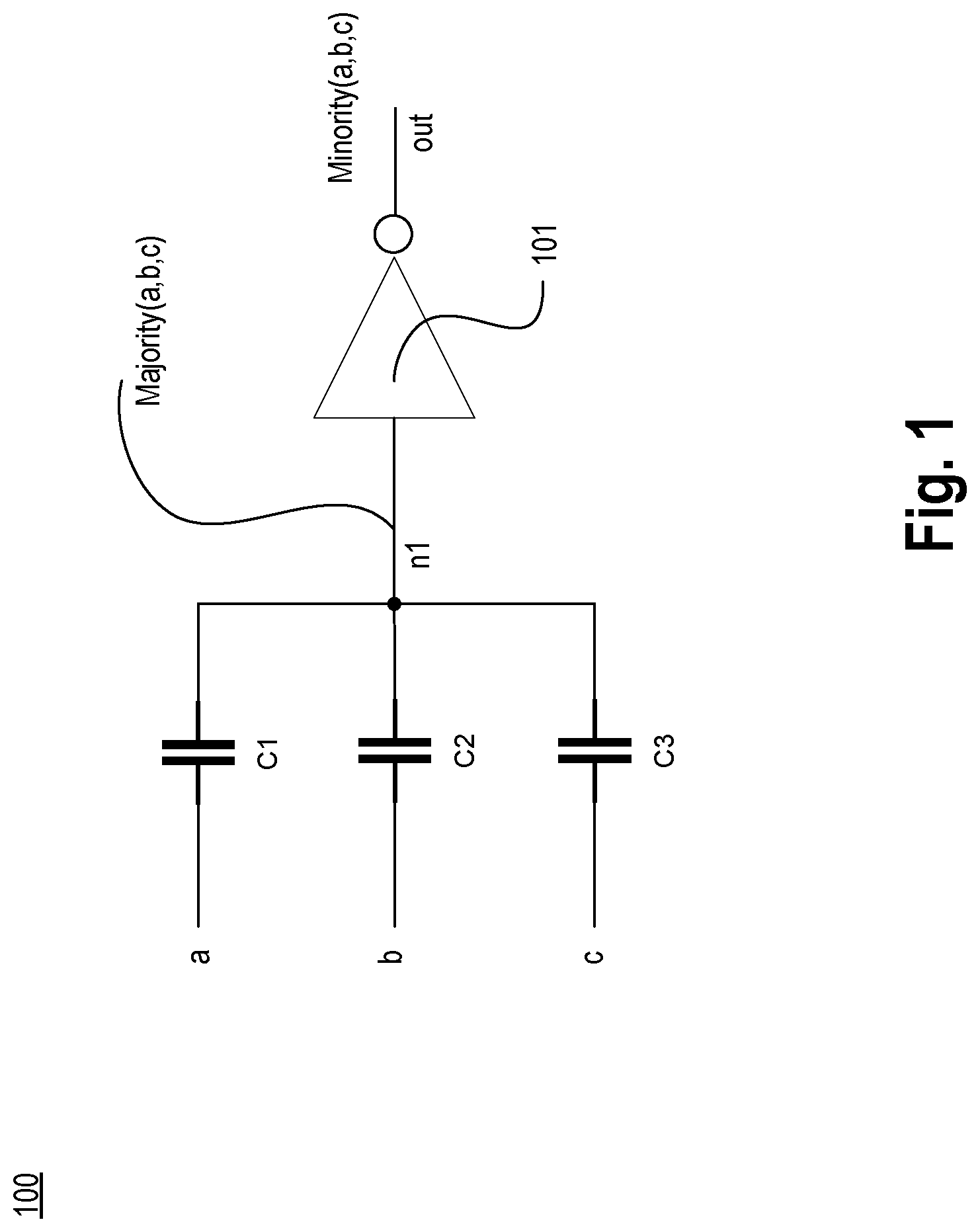 Patent US12107579 — Method for conditioning majority or minority gate — Figure 1