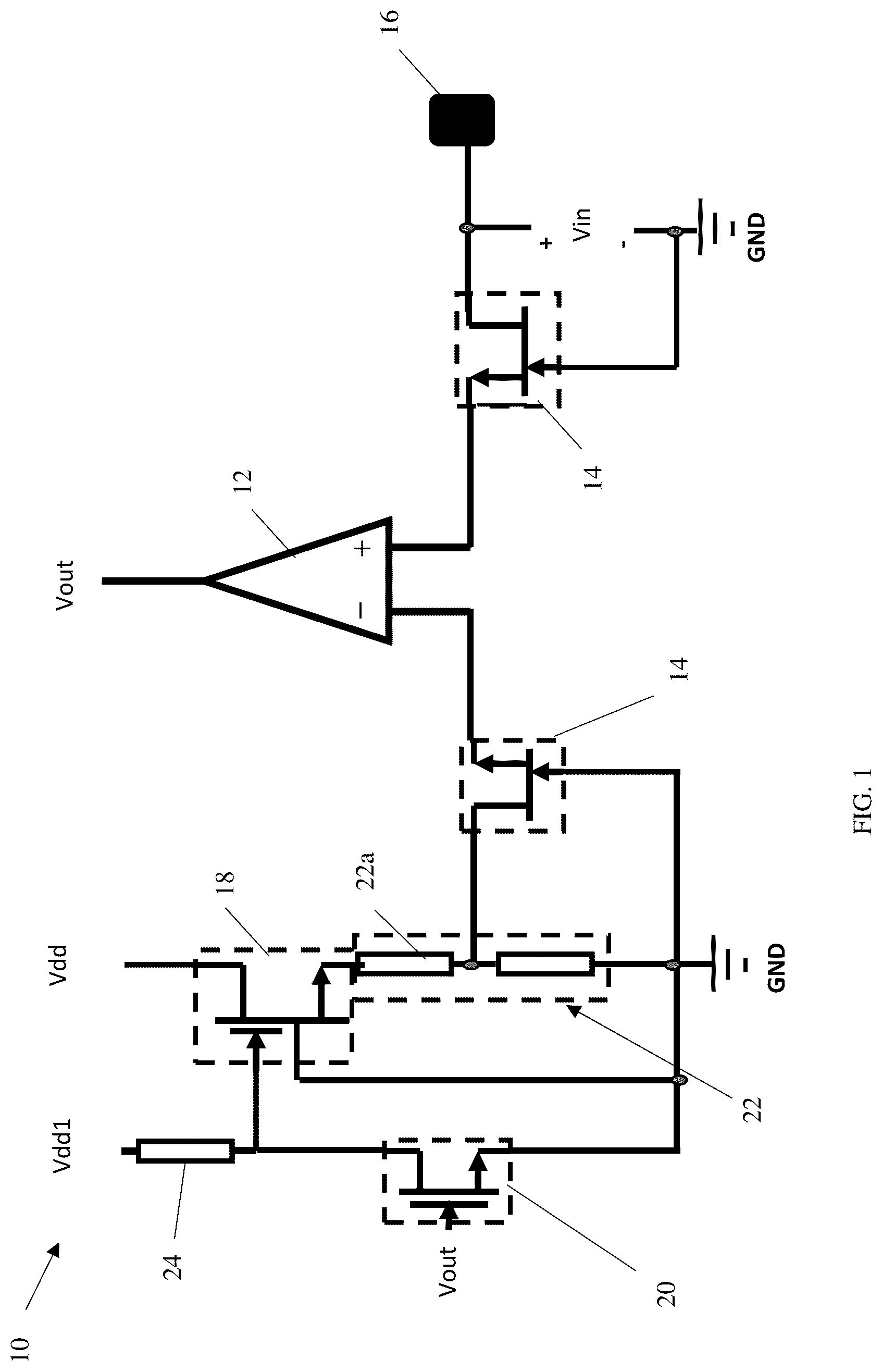 Patent US12107585 — Comparator circuits — Figure 1
