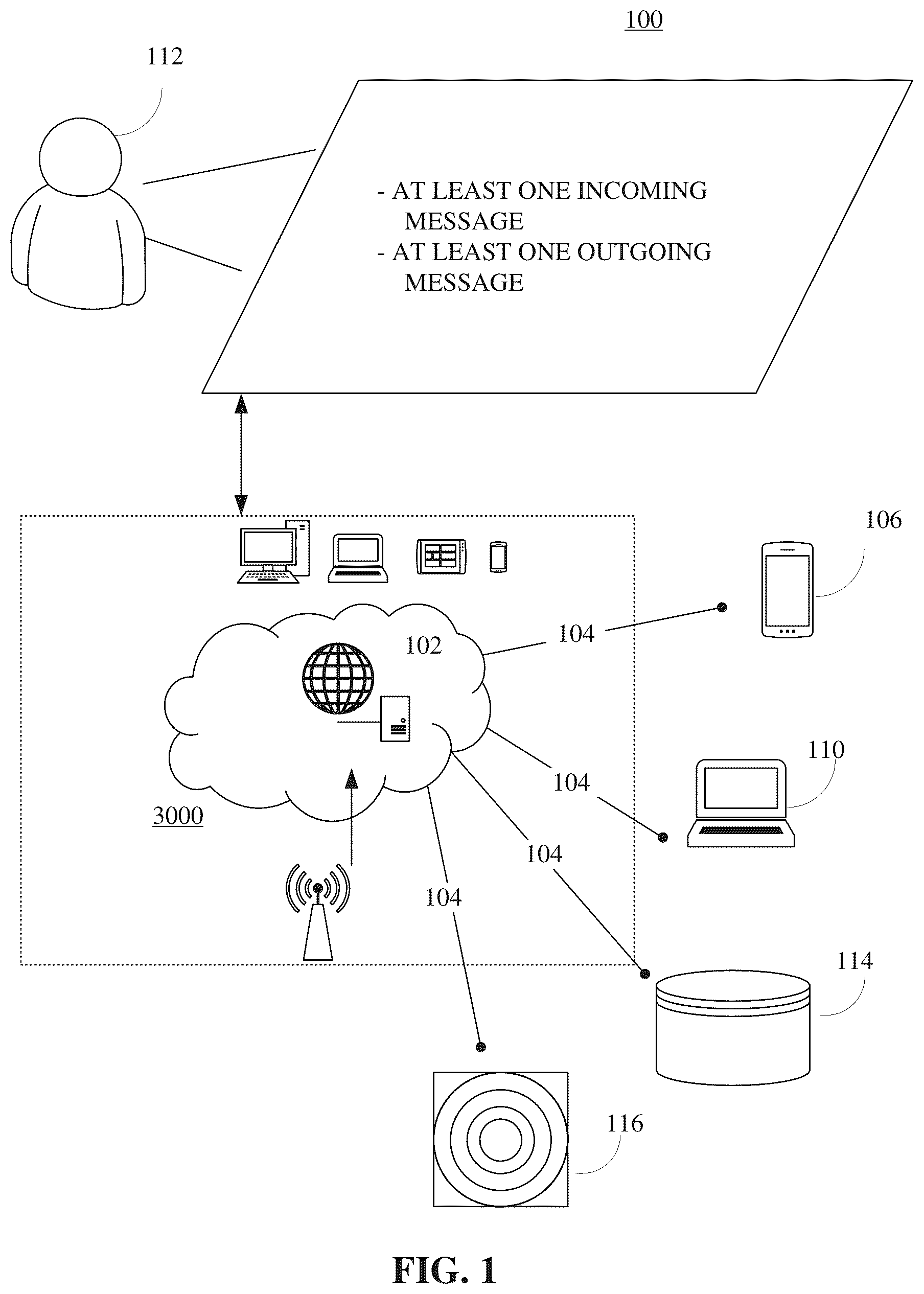 Patent US12107632 — Methods, systems, apparatuses, and devices for facilitating light based communications — Figure 1